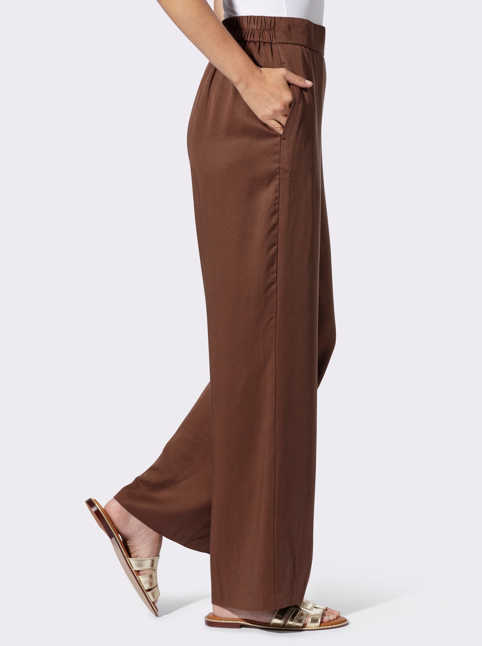 heine Schlupfhose mit weitem Bein - schoko