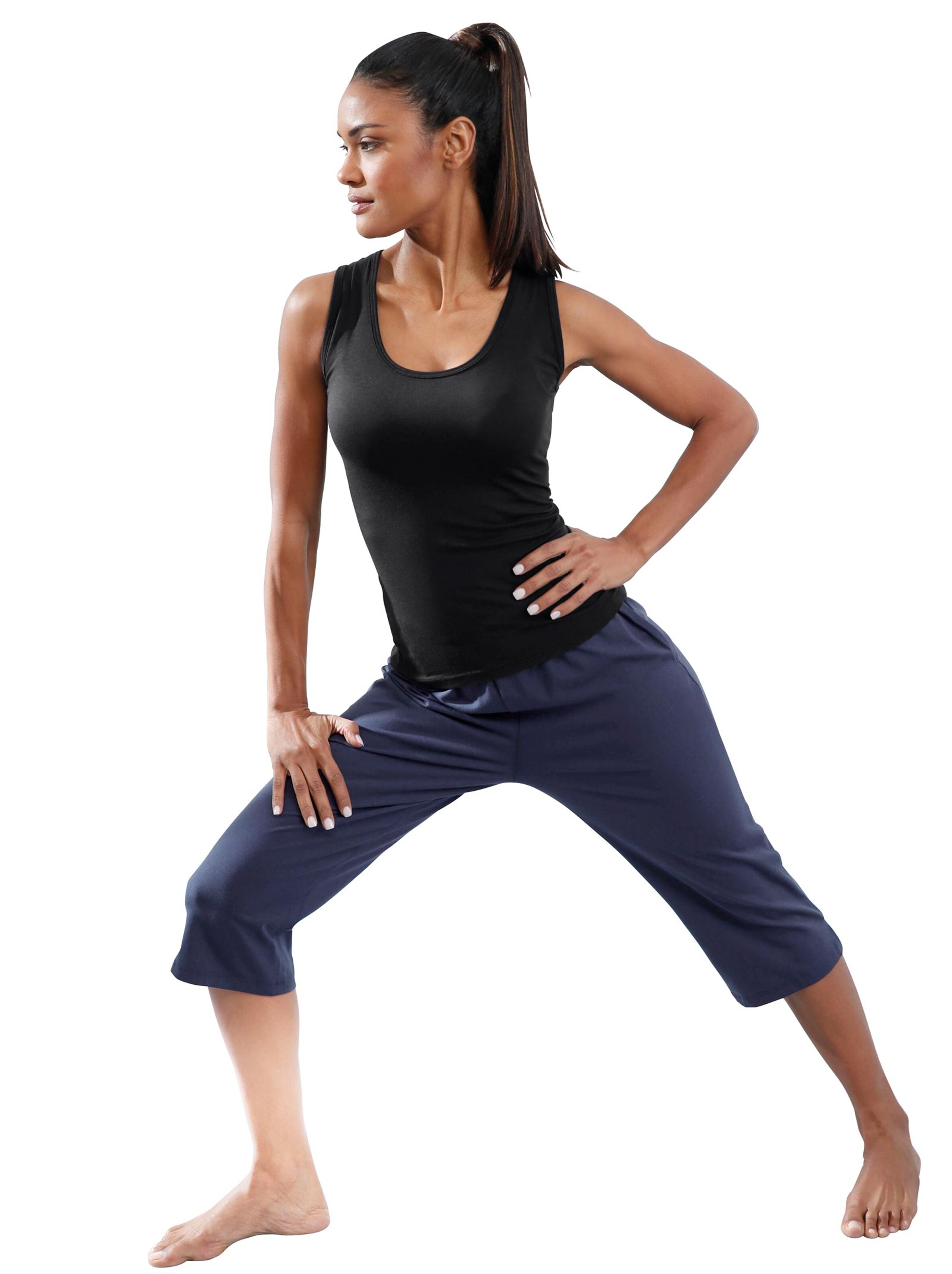 feel good Capri-Hosen - beere + marine