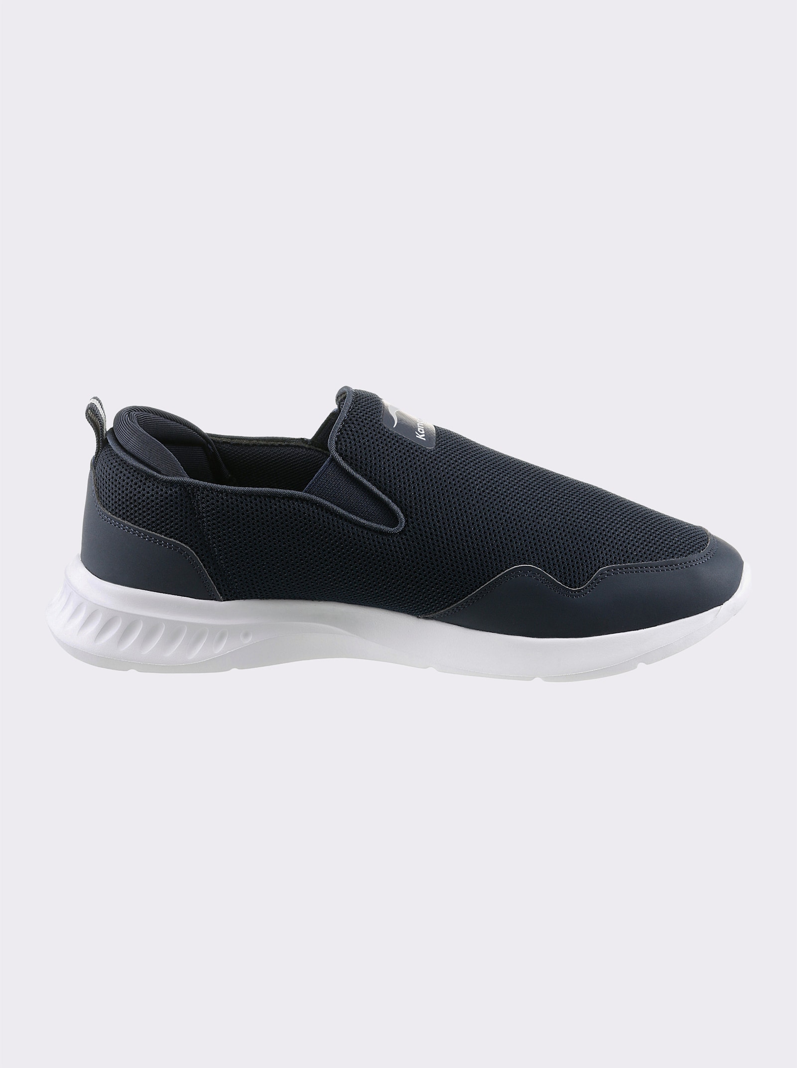 KangaROOS Slipper im Mix aus Synthetik und Lederimitat - marine