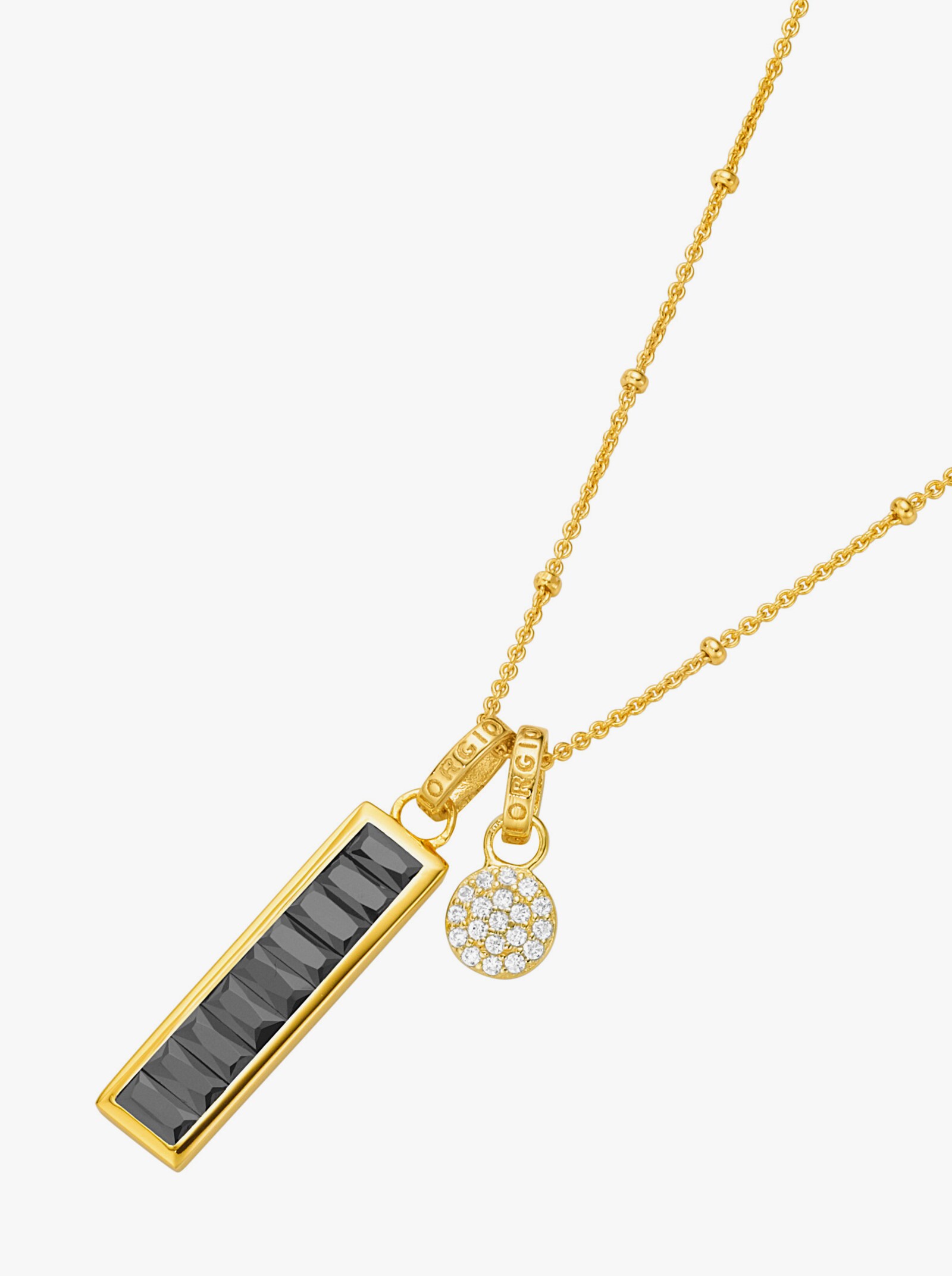  Anhänger mit Kette - Silber vergoldet 925