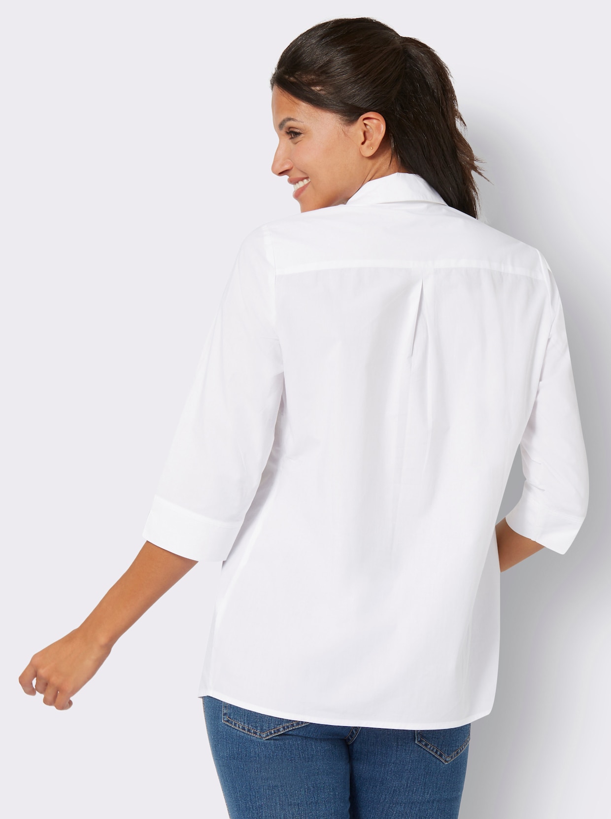 Longline blouse - wit