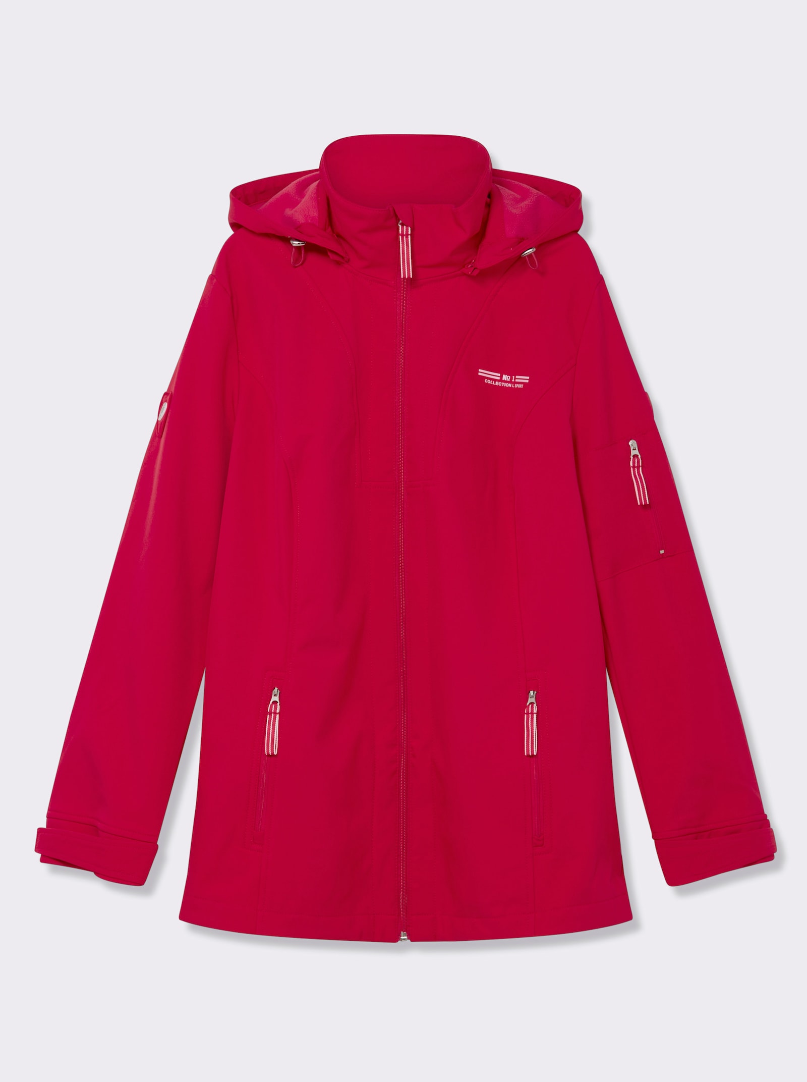 Softshelljacke mit Fleece-Futter - rot