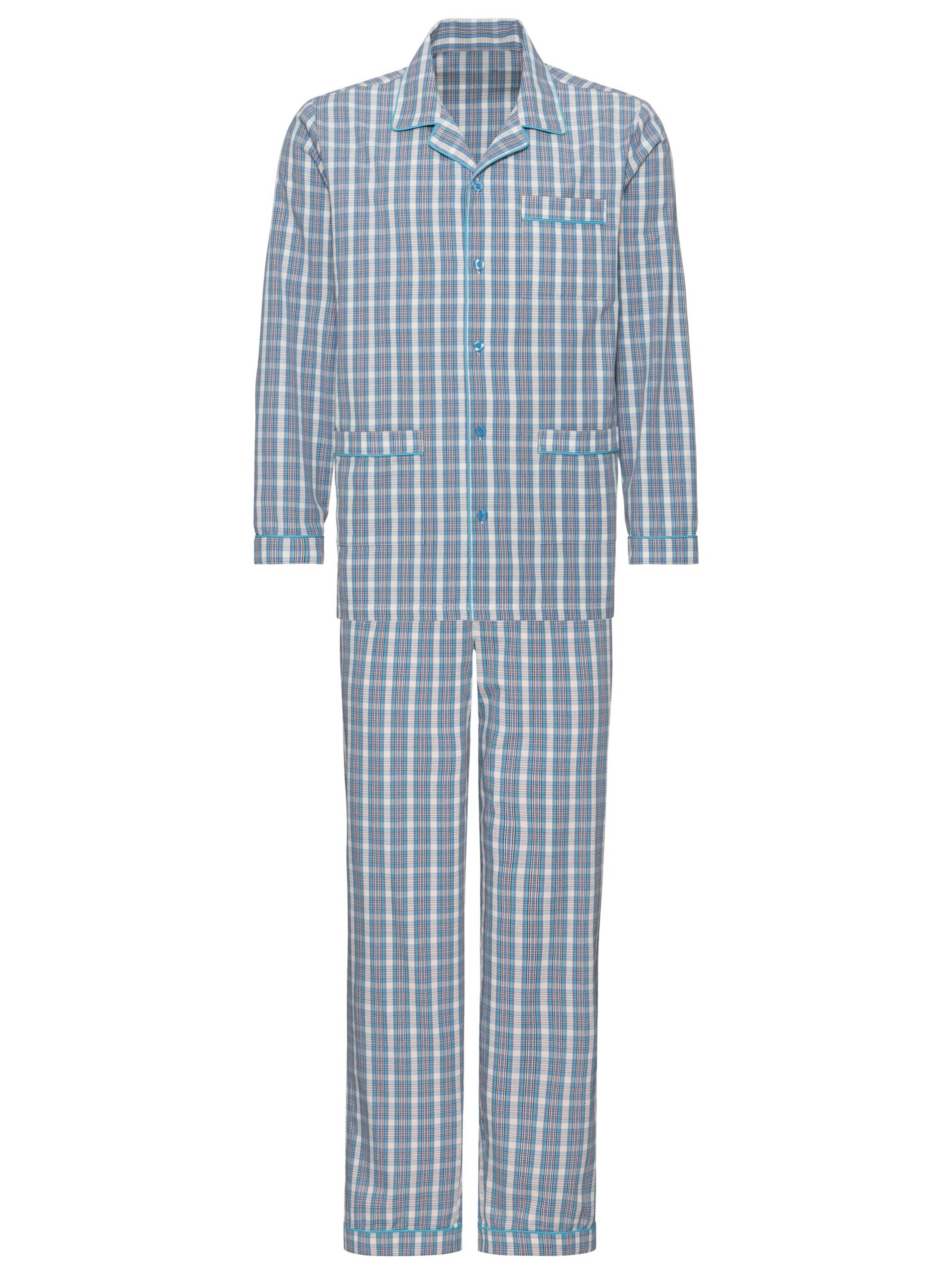 KINGsCLUB Pyjama - blau-kariert