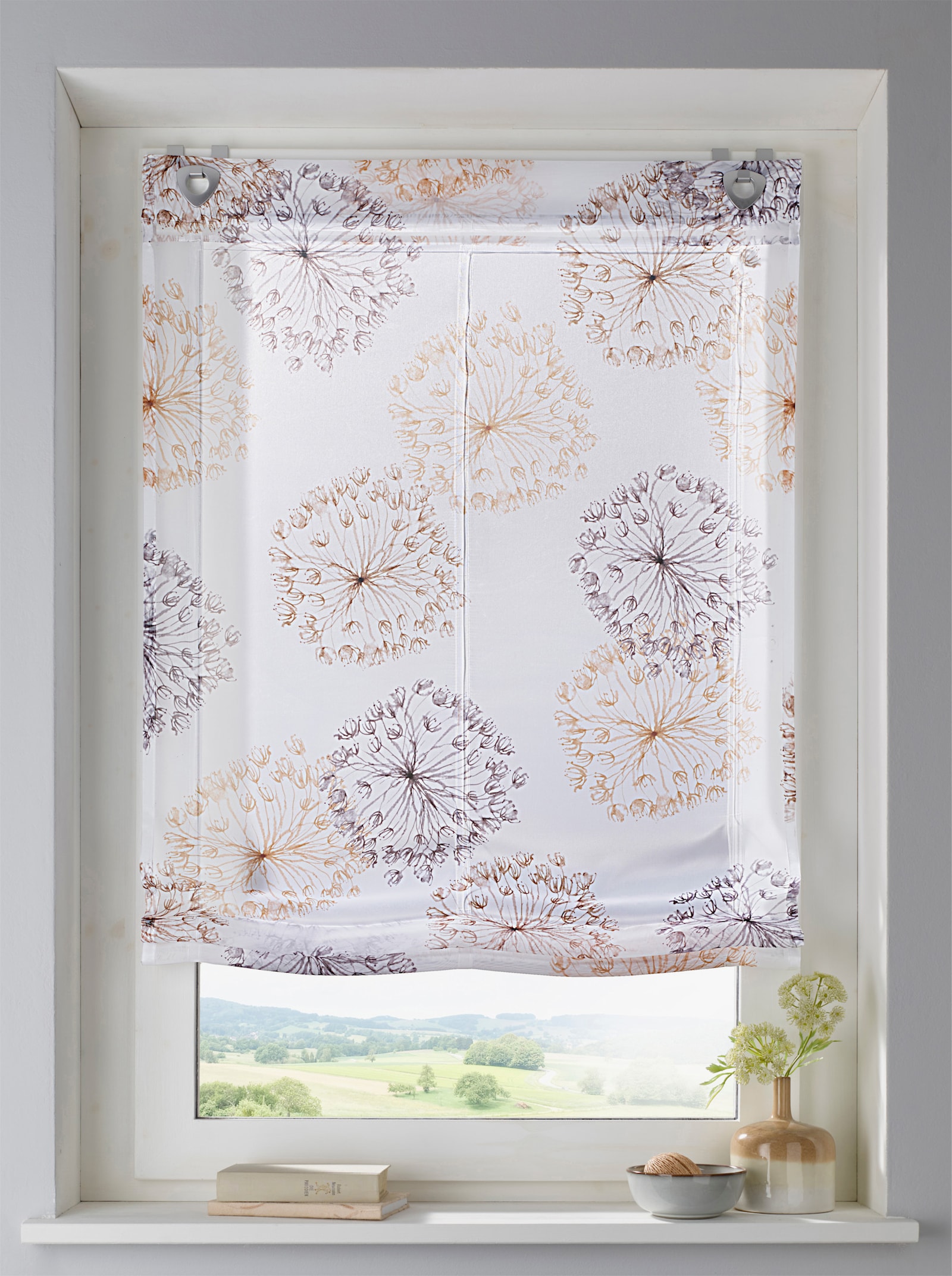 heine home Raffrollo - weiß-natur