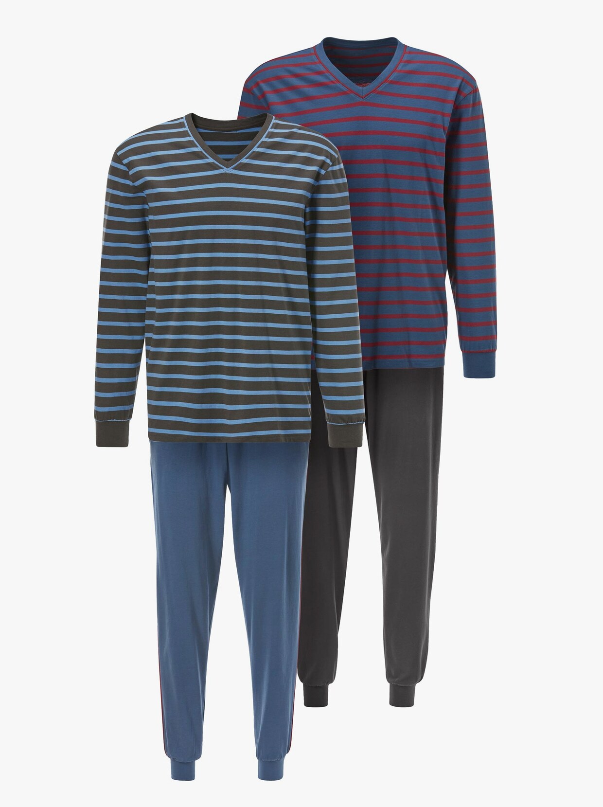 wäschepur Schlafanzüge - graphit + jeansblau