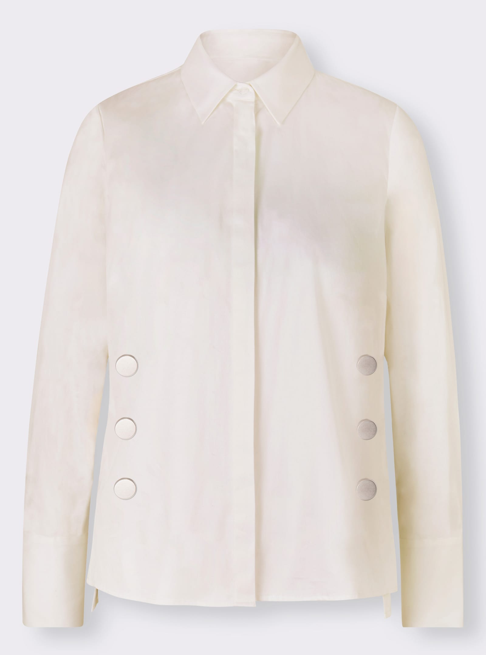 heine Chemisier avec boutons décoratifs - écru