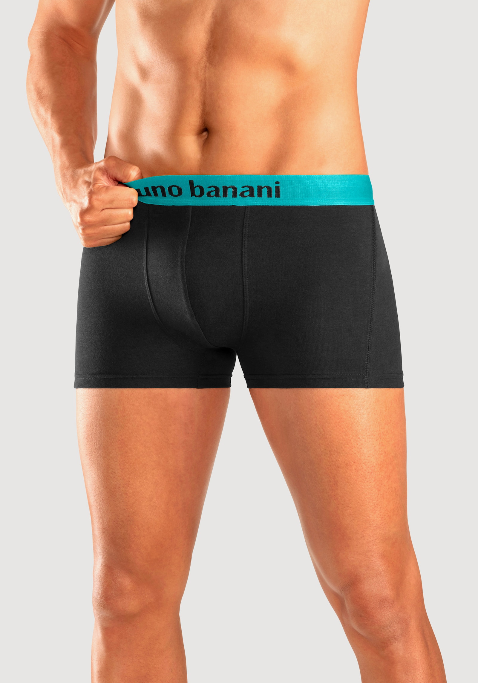 Bruno Banani Boxer - schwarz-orange, schwarz-türkis, schwarz-gelb, schwarz-lila