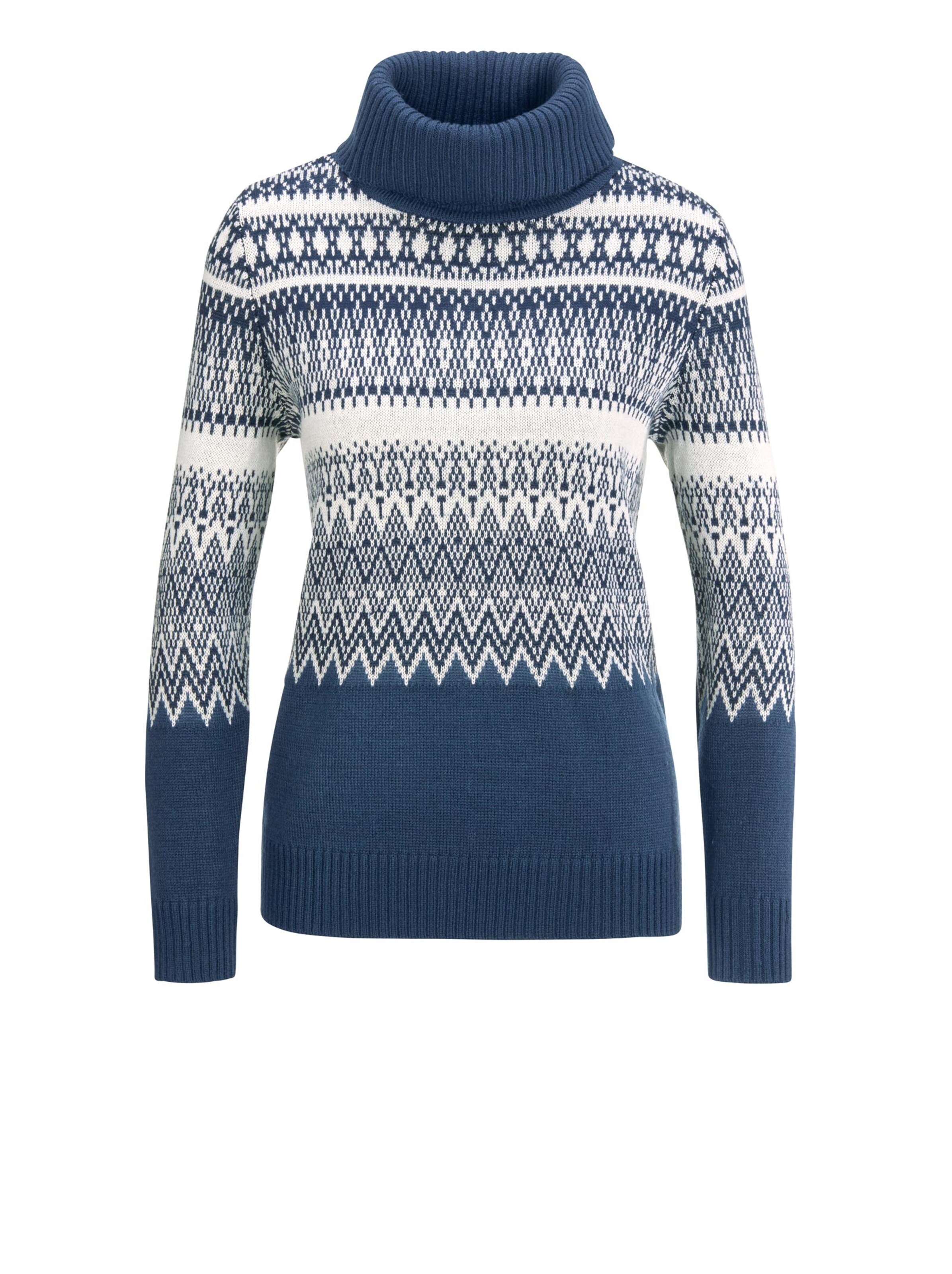 Pullover - marine-gemustert