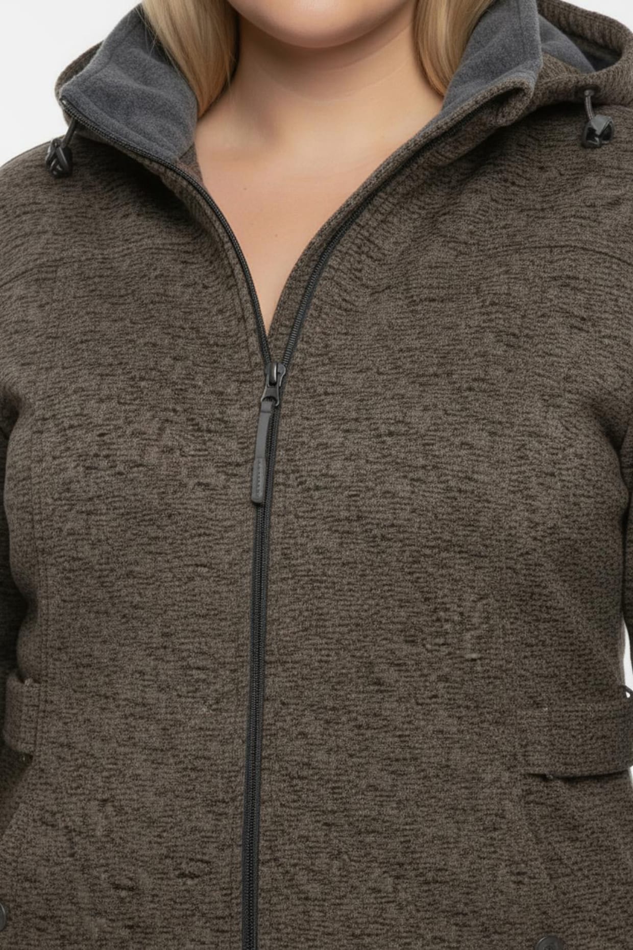 Softshelljacke - braun-meliert