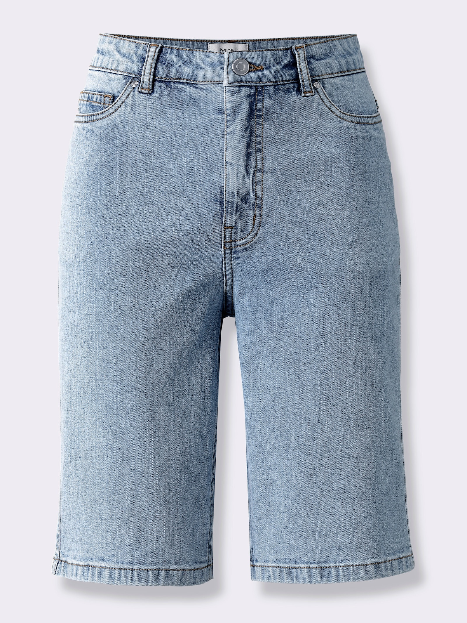 heine Jeansshort in 5-pocketsmodel - blue-bleached
