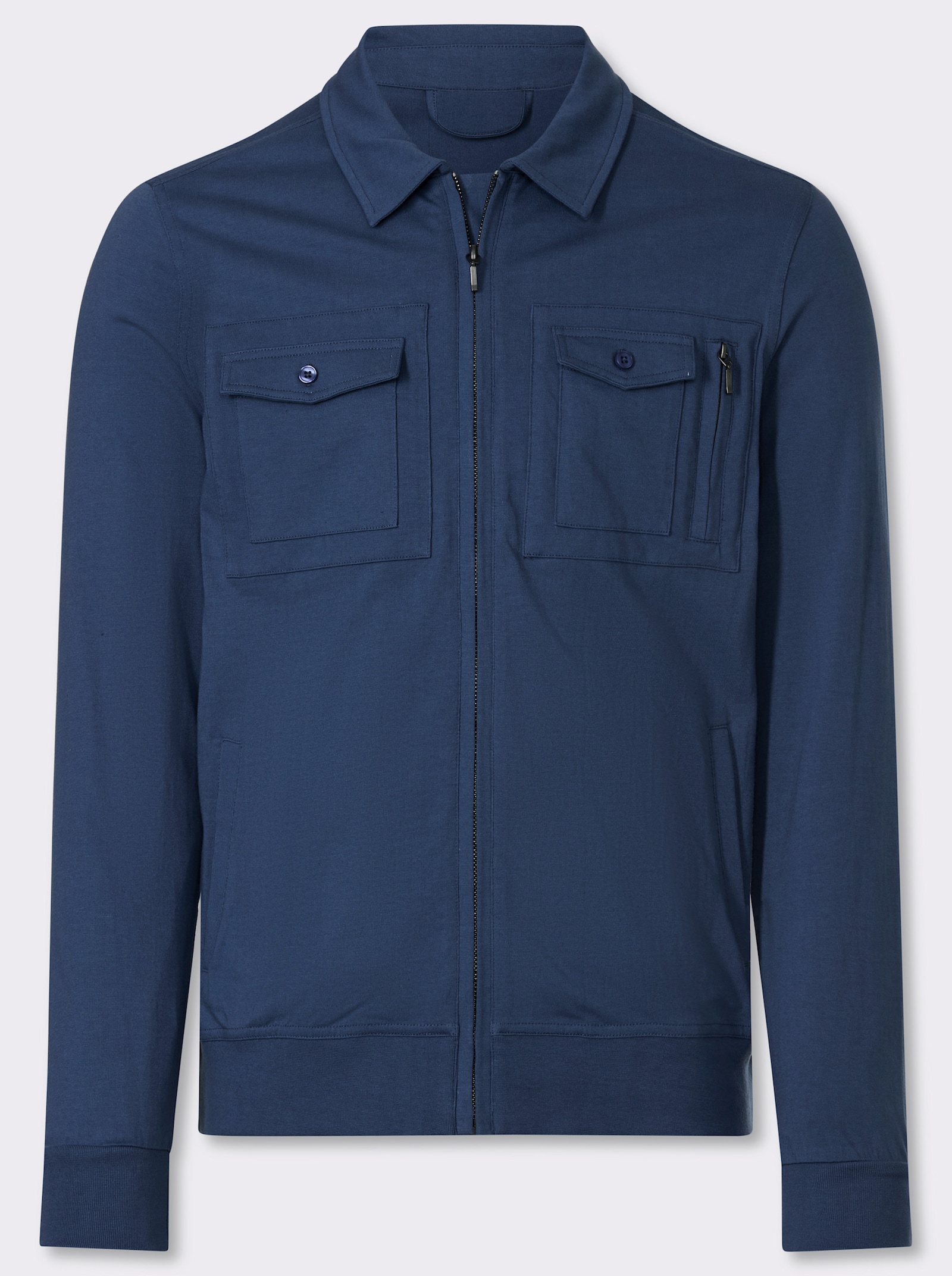 Marco Donati Shirtjacke mit praktischen Taschen - jeansblau