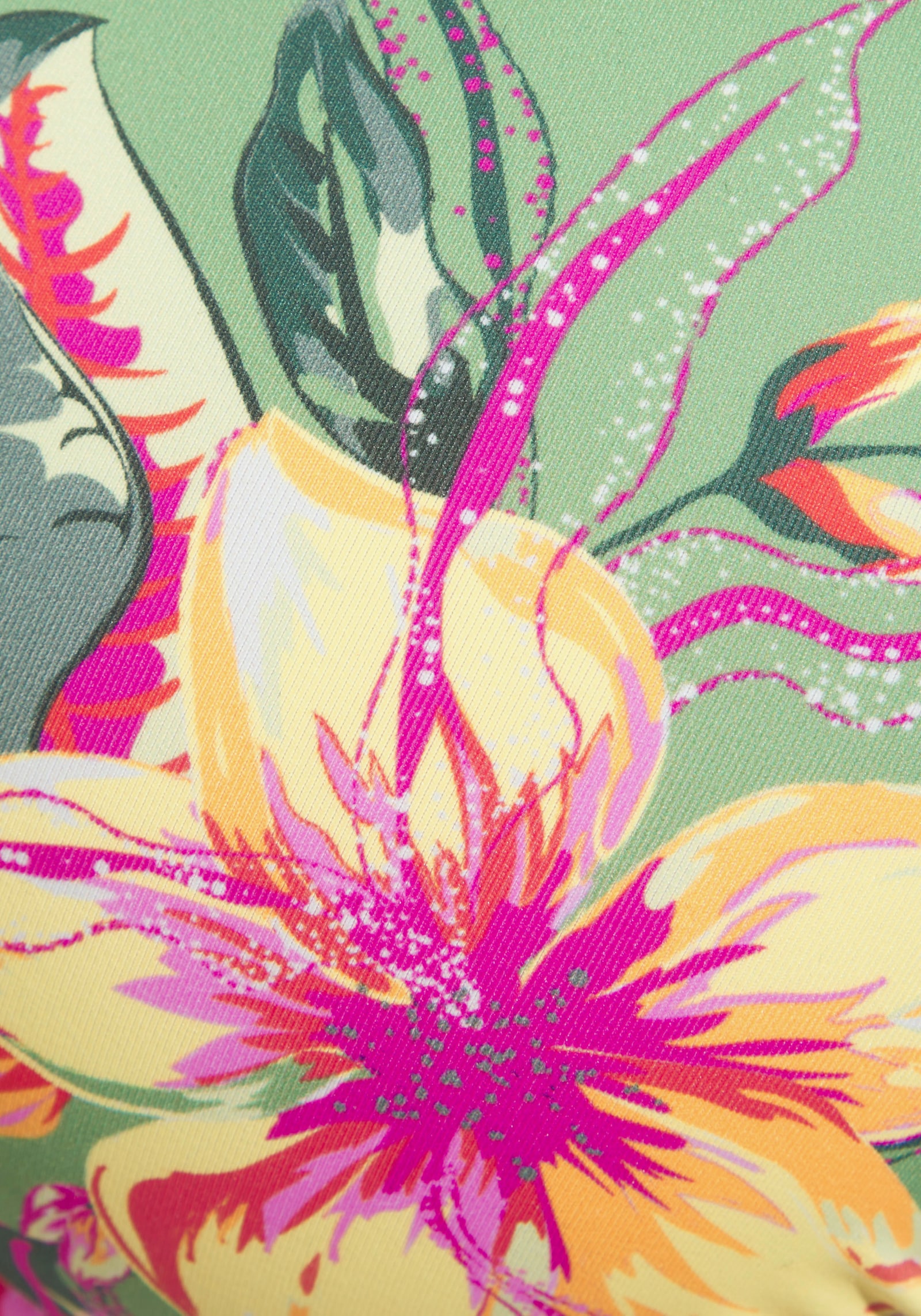 LASCANA Push-Up-Bikini-Top - salbei-pink bedruckt