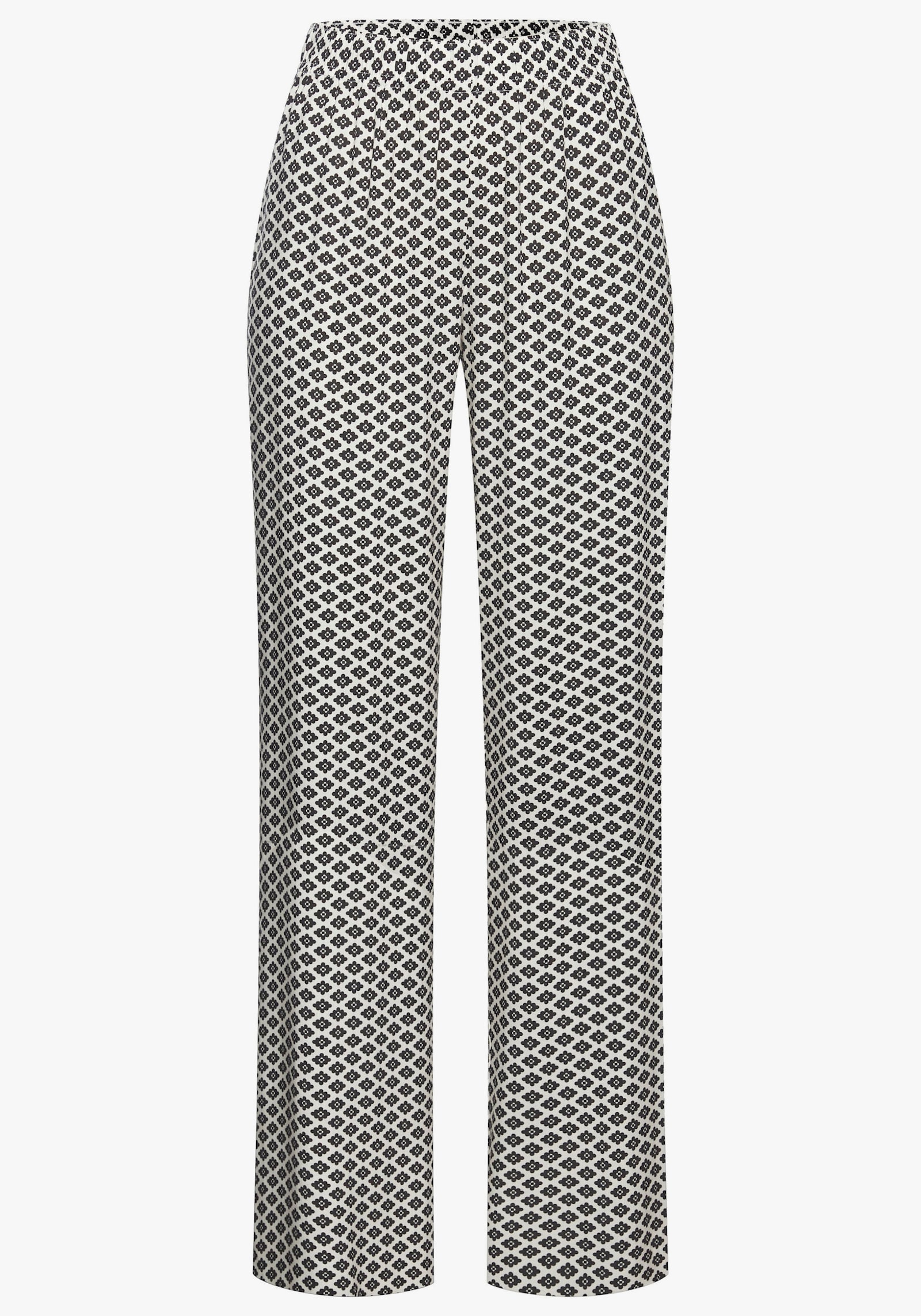 LASCANA Pyjamahose - schwarz-weiss-gemustert