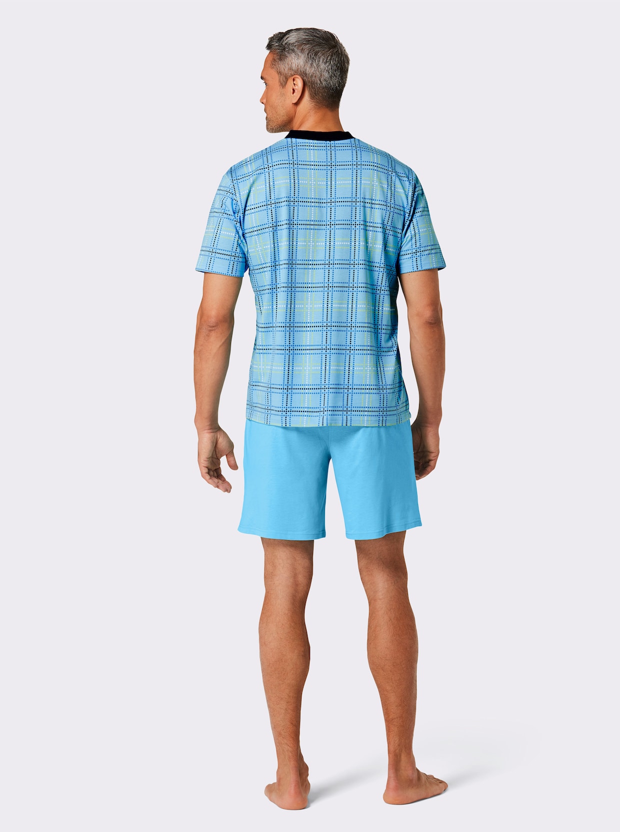 wäschepur men Shortys - aqua-bedruckt + aqua