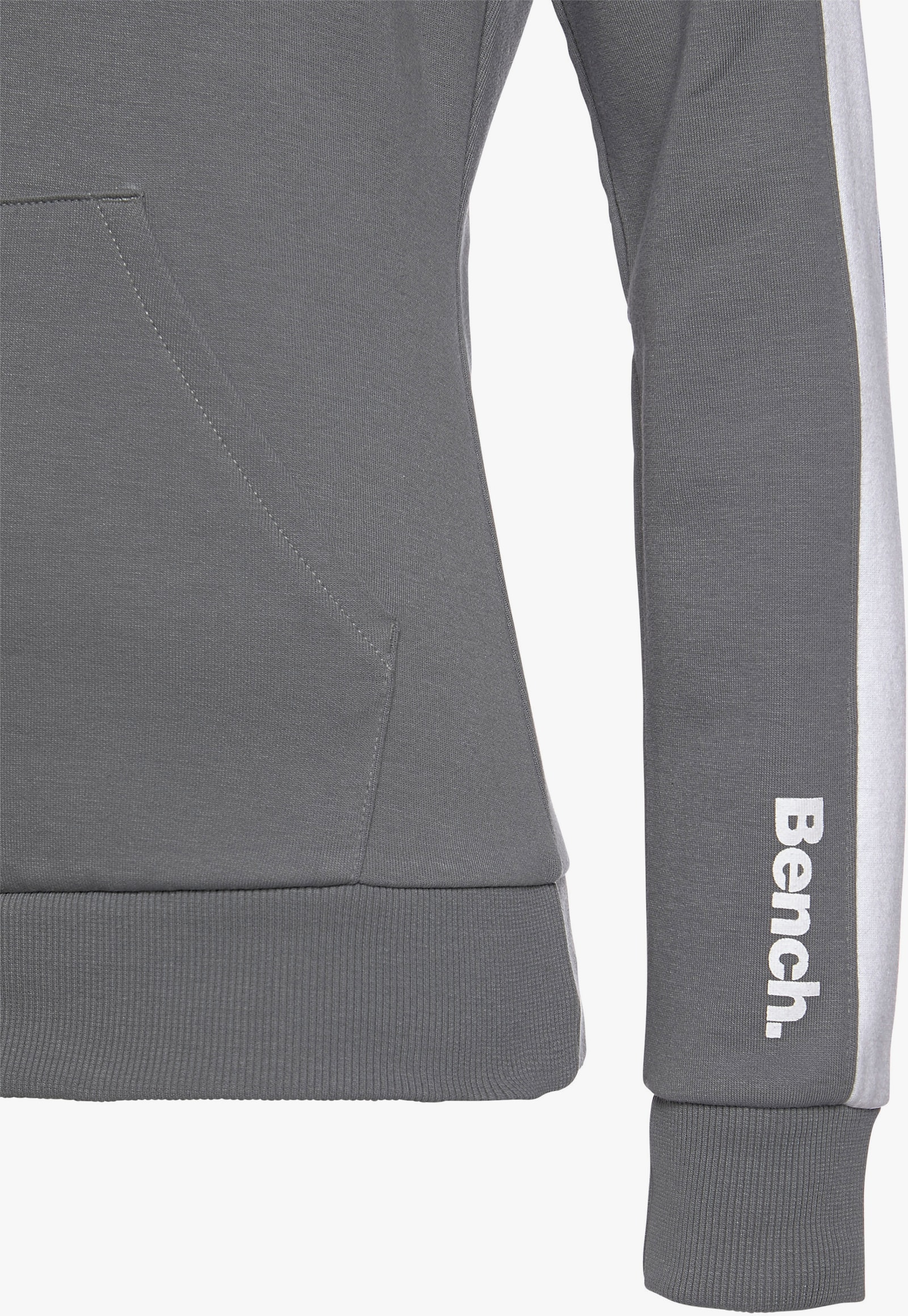 Bench. Loungewear Kapuzensweatshirt - stone-weiß