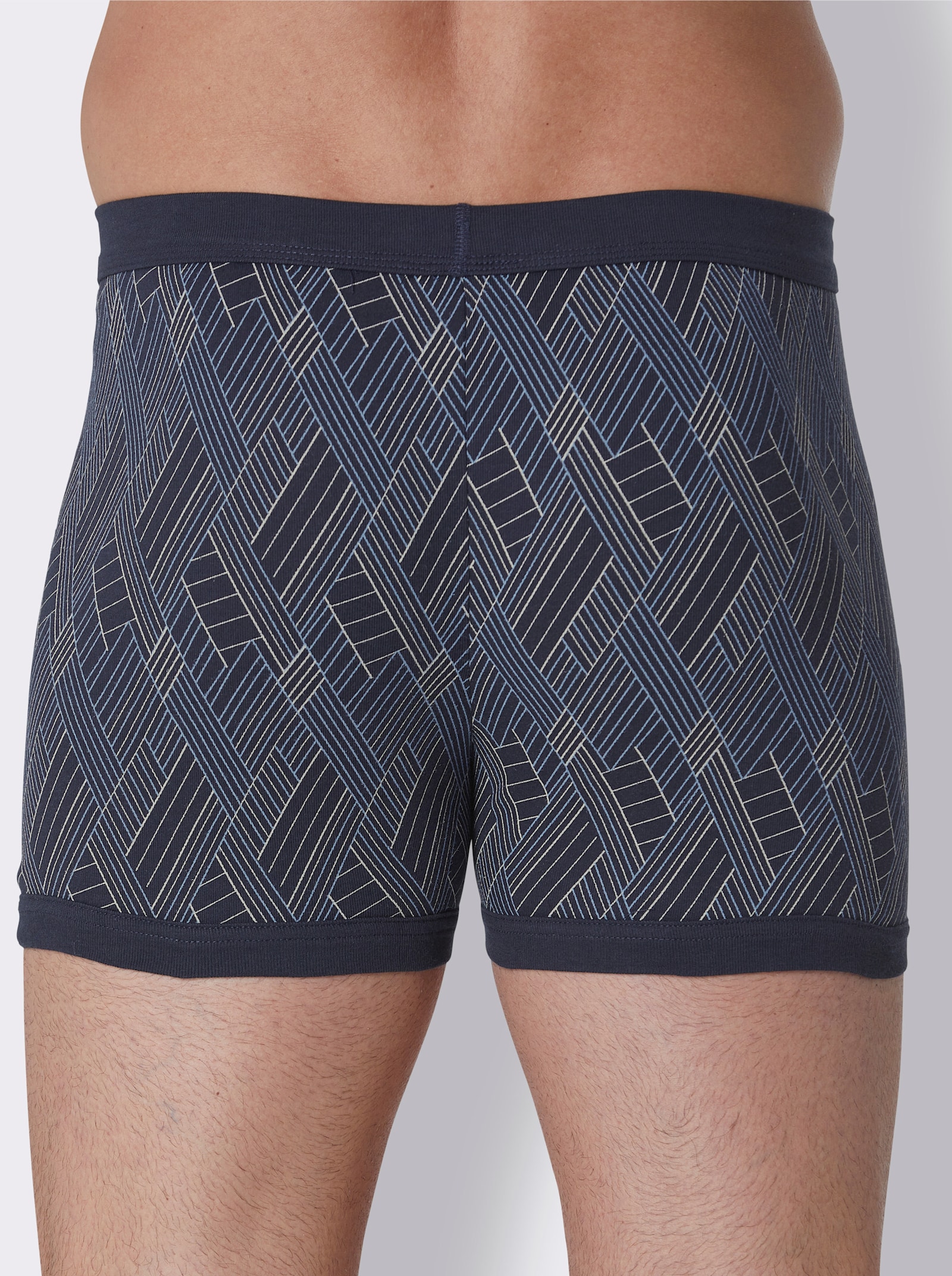 KINGsCLUB Boxerky - námořnická modrá-potisk