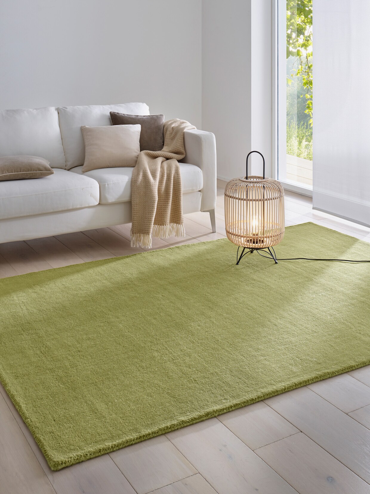 heine home Tapis à poils Longs - vert olive