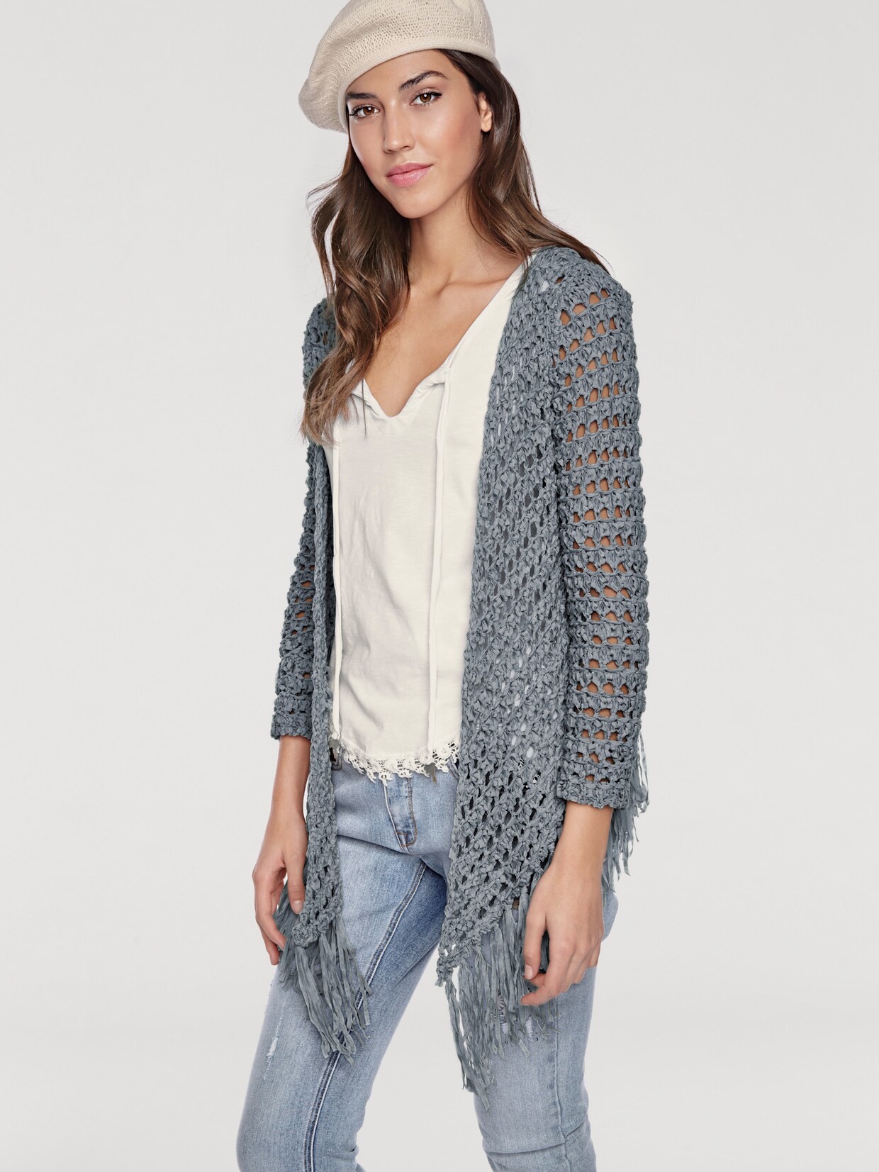 heine Vest - jeansblauw