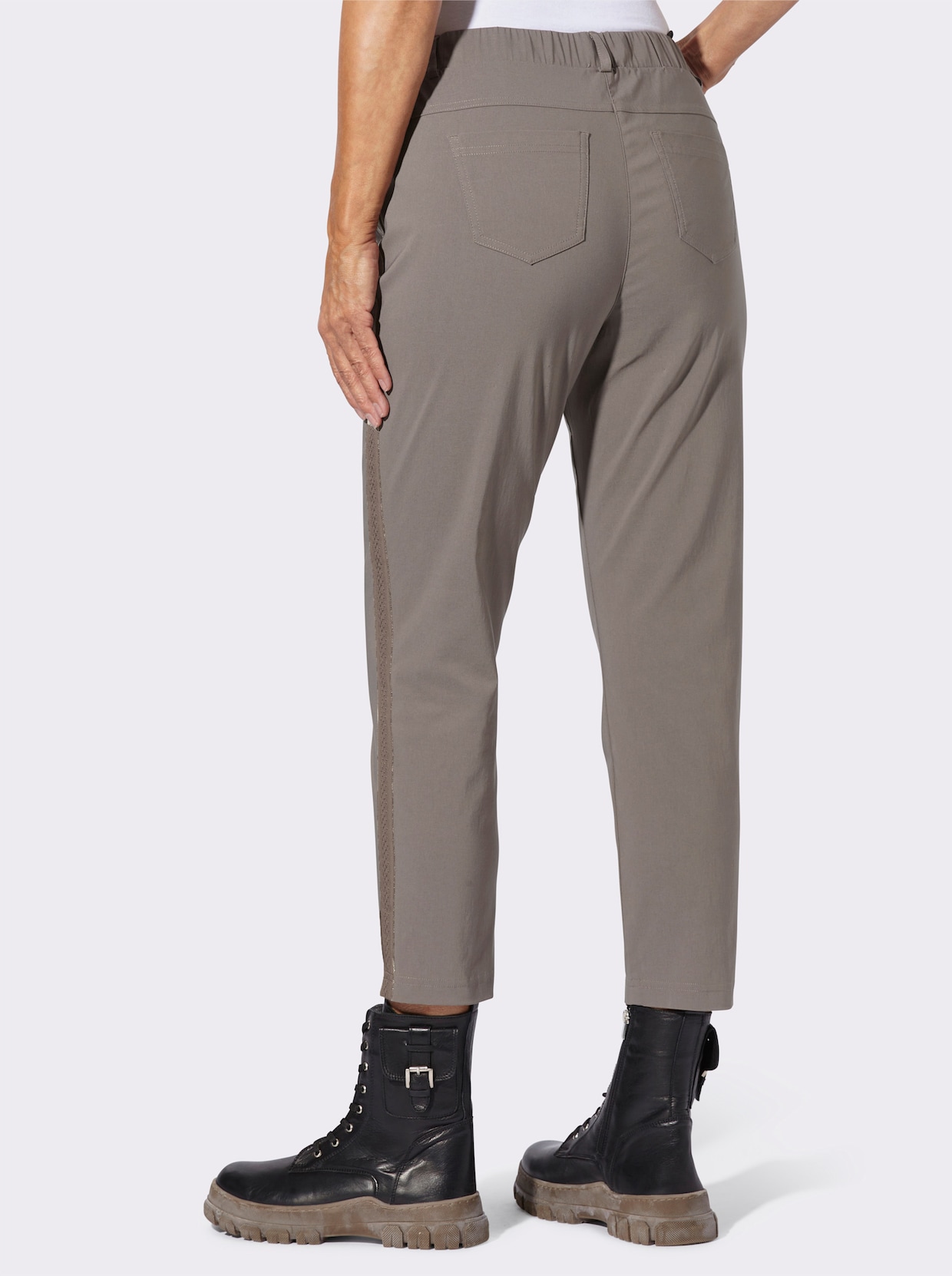 7/8-Hose - dunkeltaupe