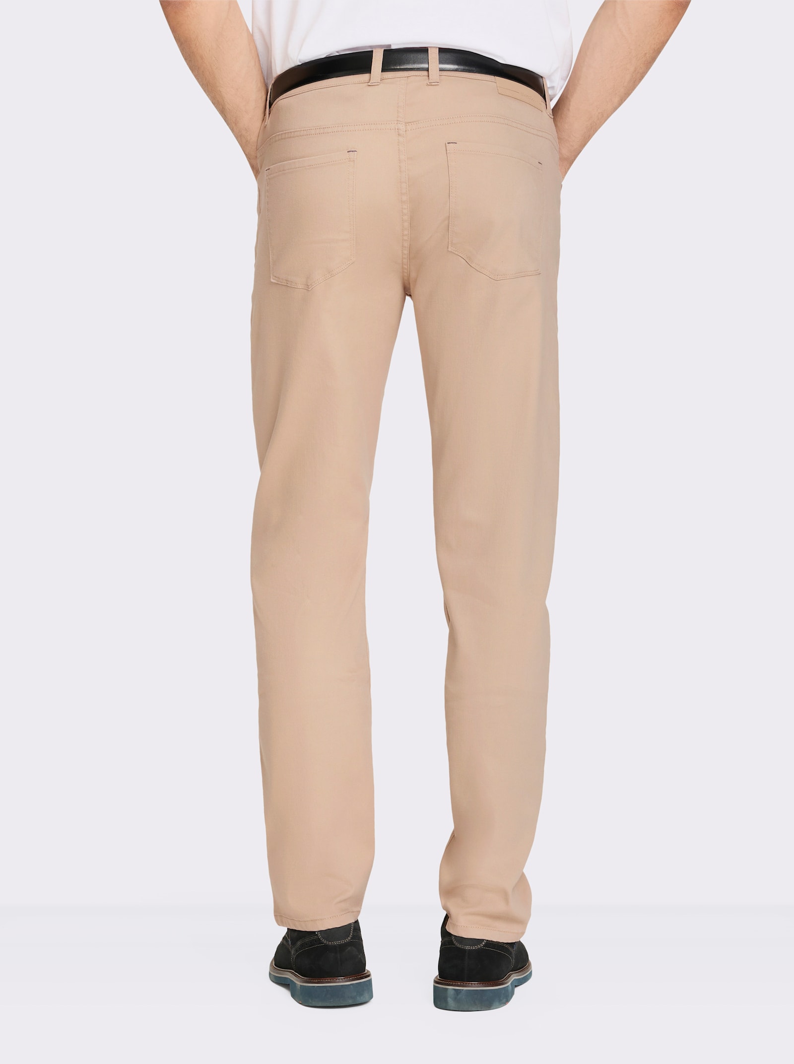 Marco Donati 5-Pocket-Jeans mit Crinkle-Effekten - beige-denim