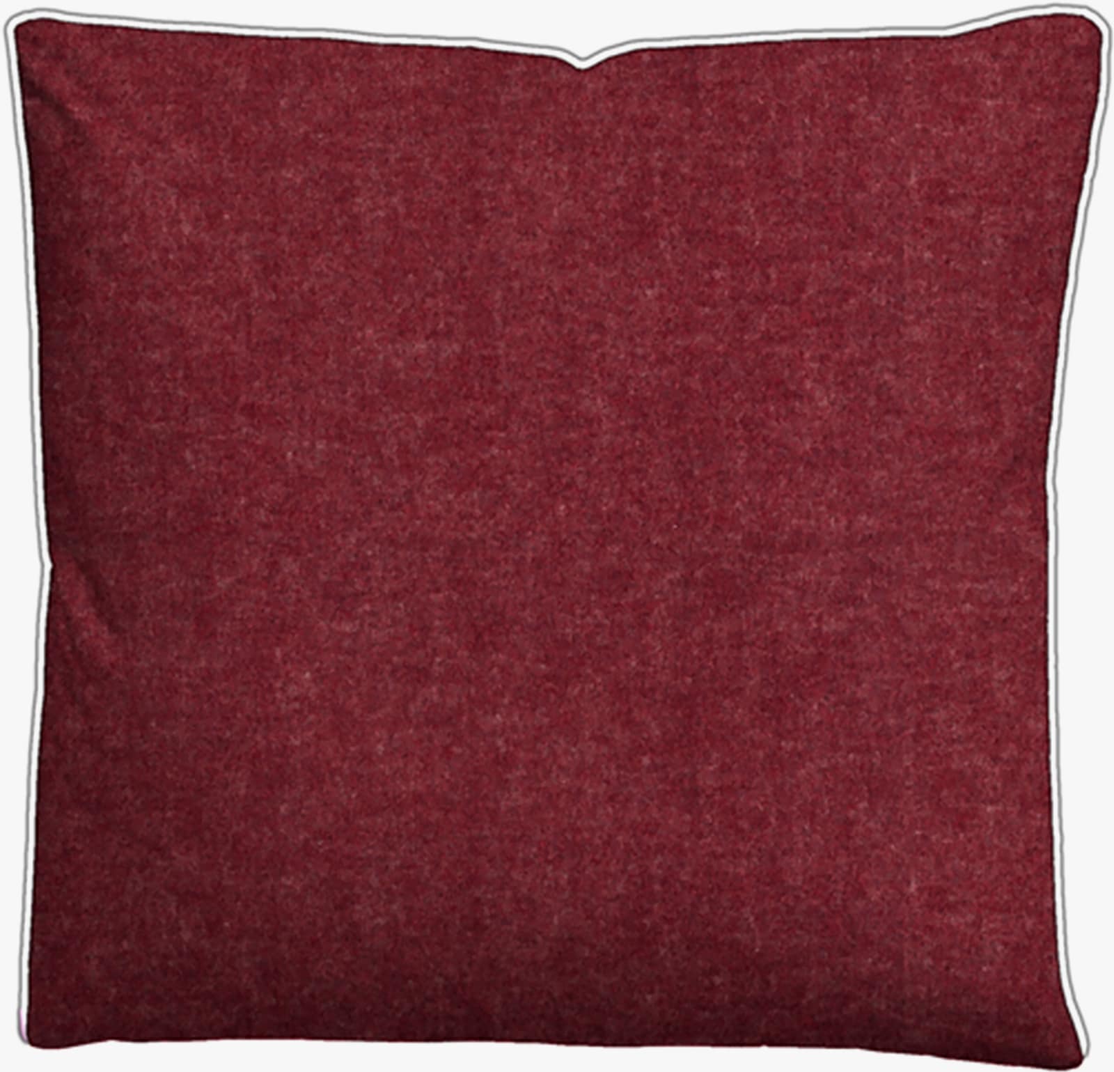 Biberna Bettwäsche - dunkelrot-grau