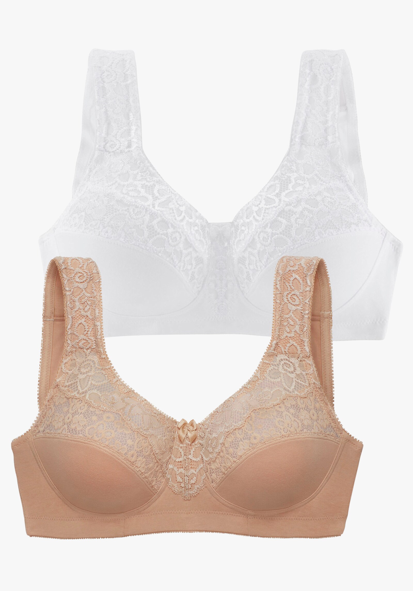 petite fleur by Lascana Entlastungs-BH - toffee+weiß