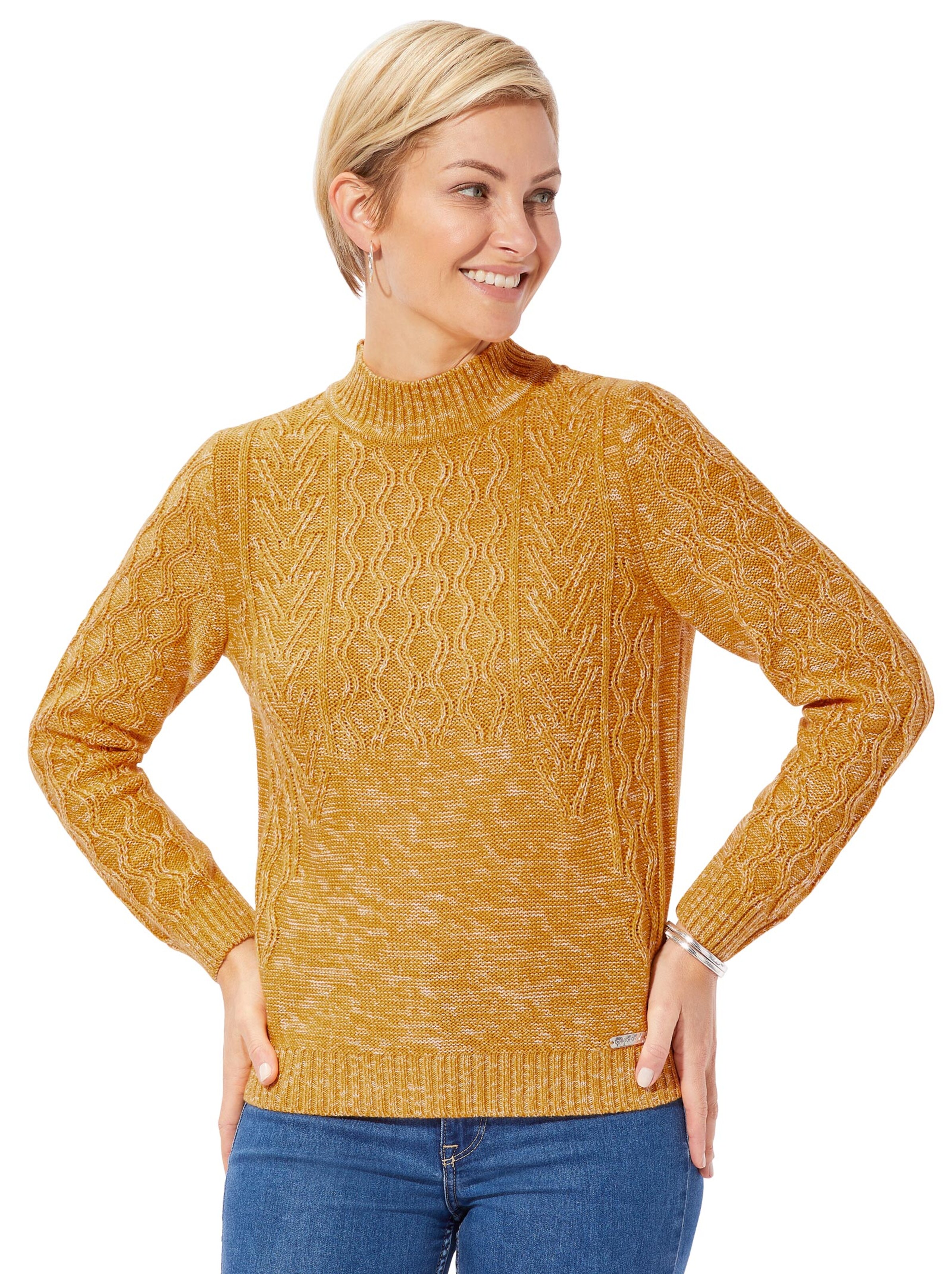 Pullover - curry-meliert