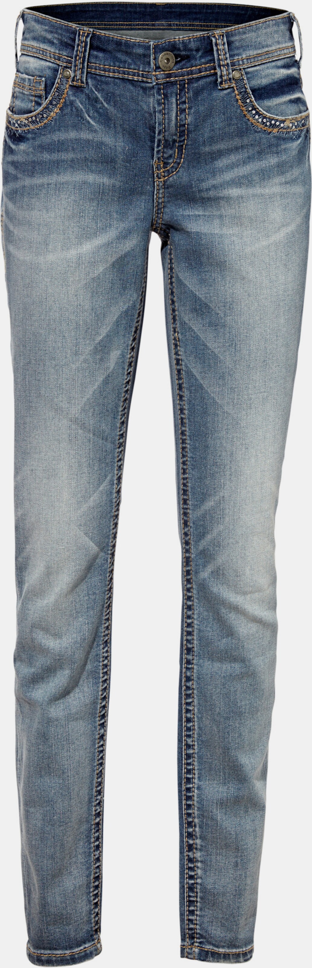 heine 'Buik weg'-jeans - bleached