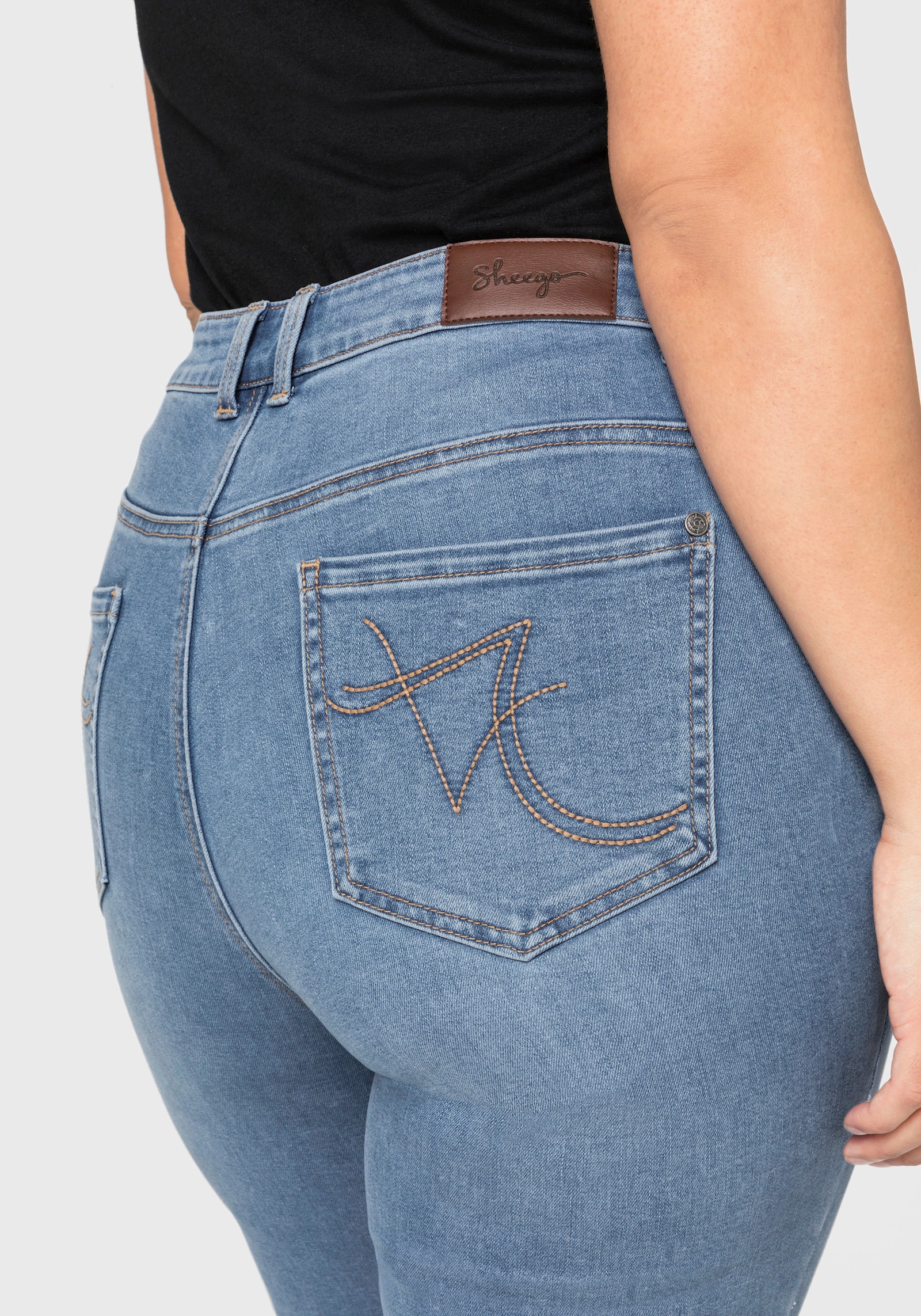 sheego Skinny jeans in 5-pocketsmodel - blue denim