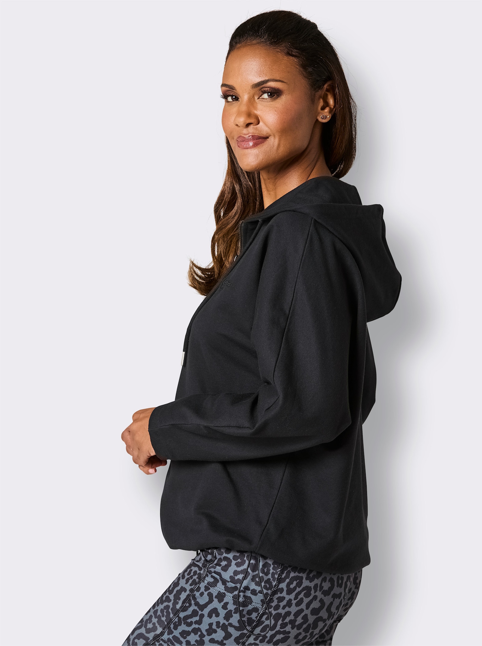Catamaran Sports Shirtjacke mit 2-Wege-Reißverschluss - schwarz