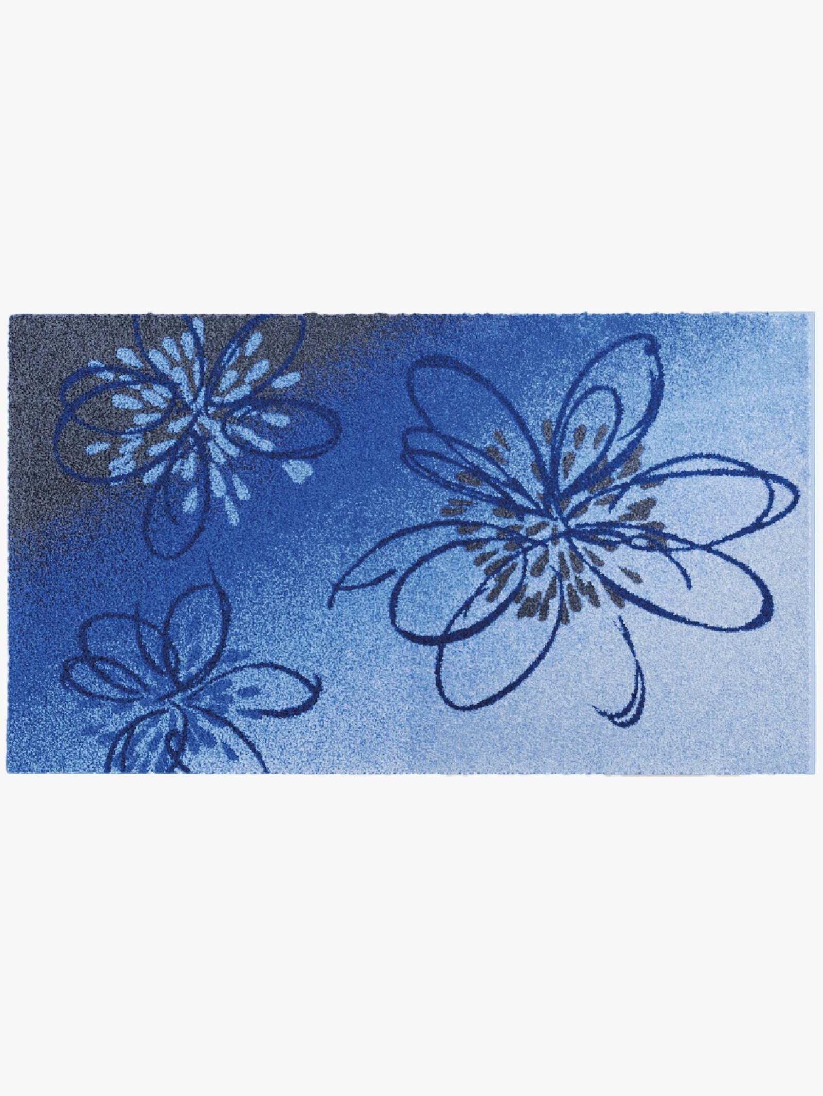 Grund Badematte - blau-braun