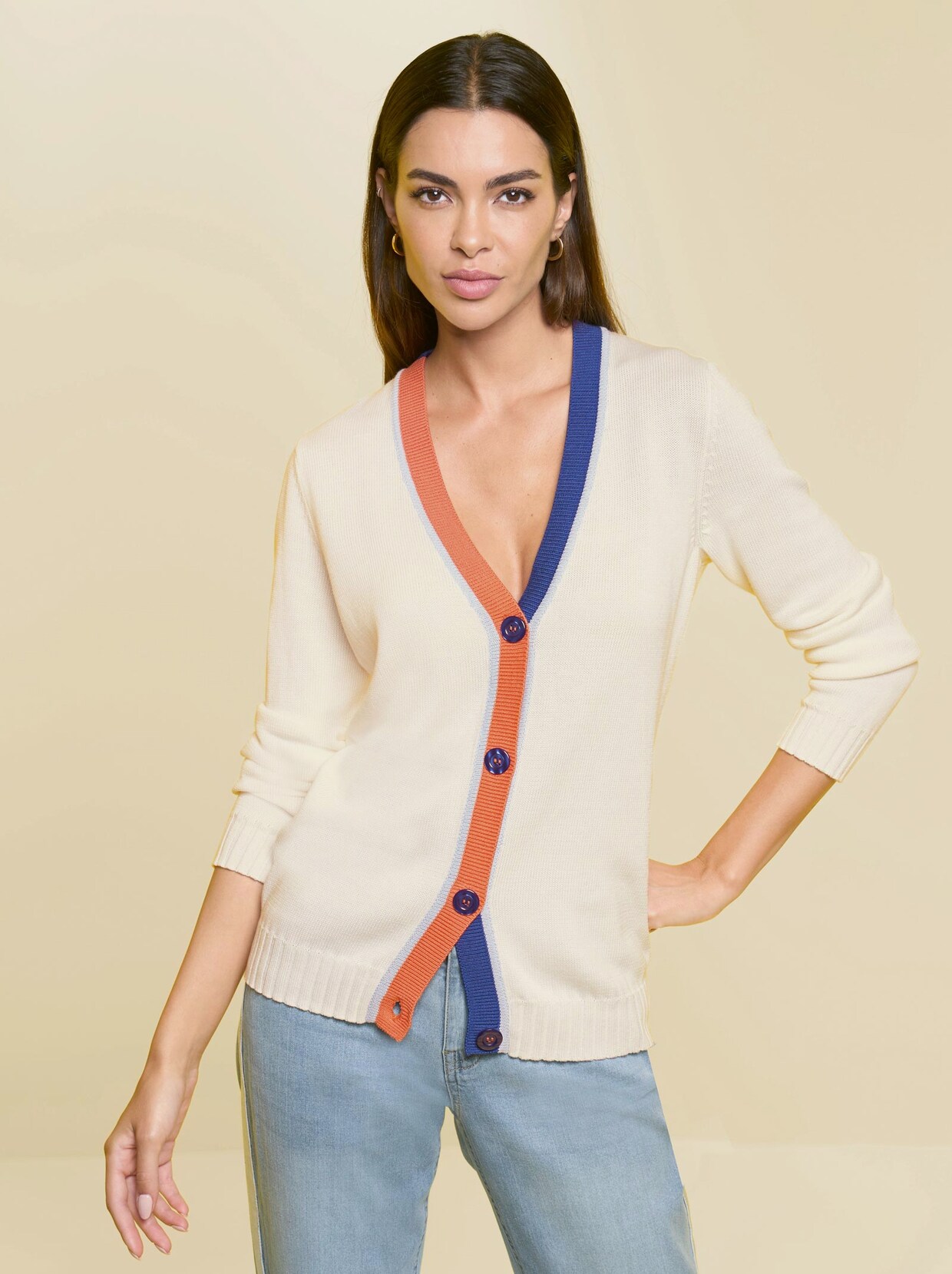 Rick Cardona Strickjacke - ecru