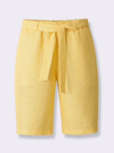 heine Short en lin - jaune