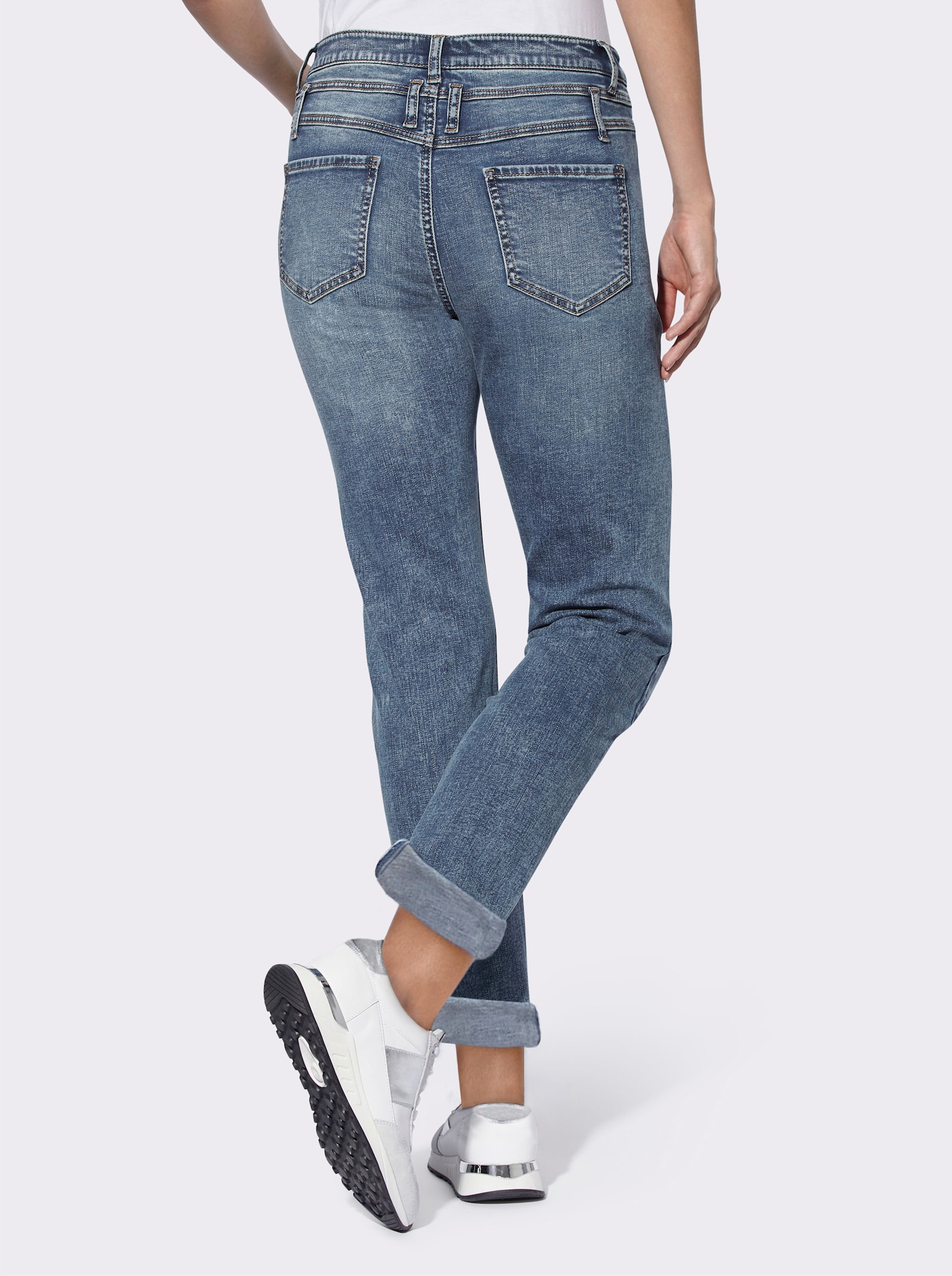 heine Jeans met siersteentjes - blue-stonewashed