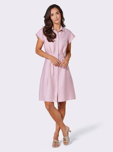 CREATION L PREMIUM Hemdblusenkleid aus Modal-Garnmischung - rosé