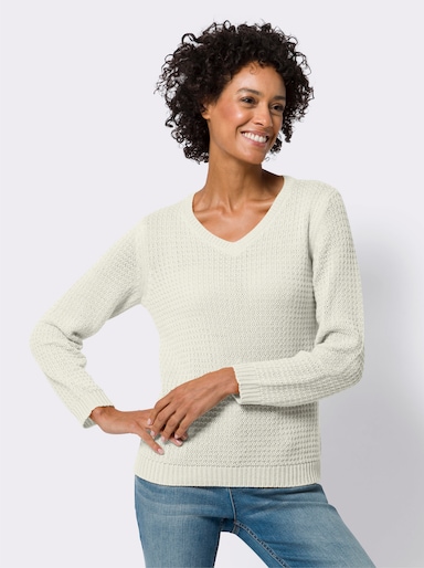 Pullover met lange mouwen - ecru