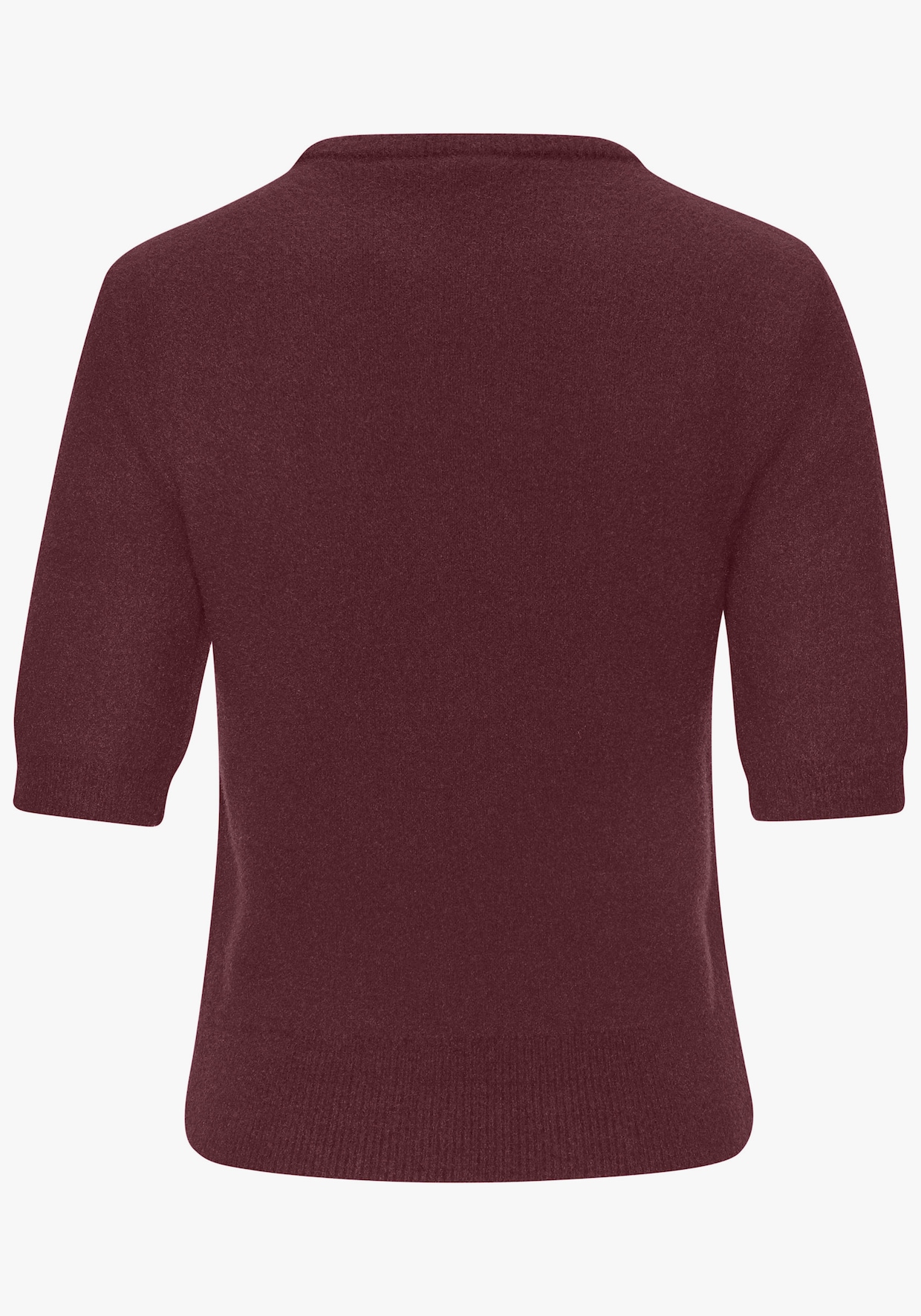 LASCANA Kurzarmpullover - bordeaux