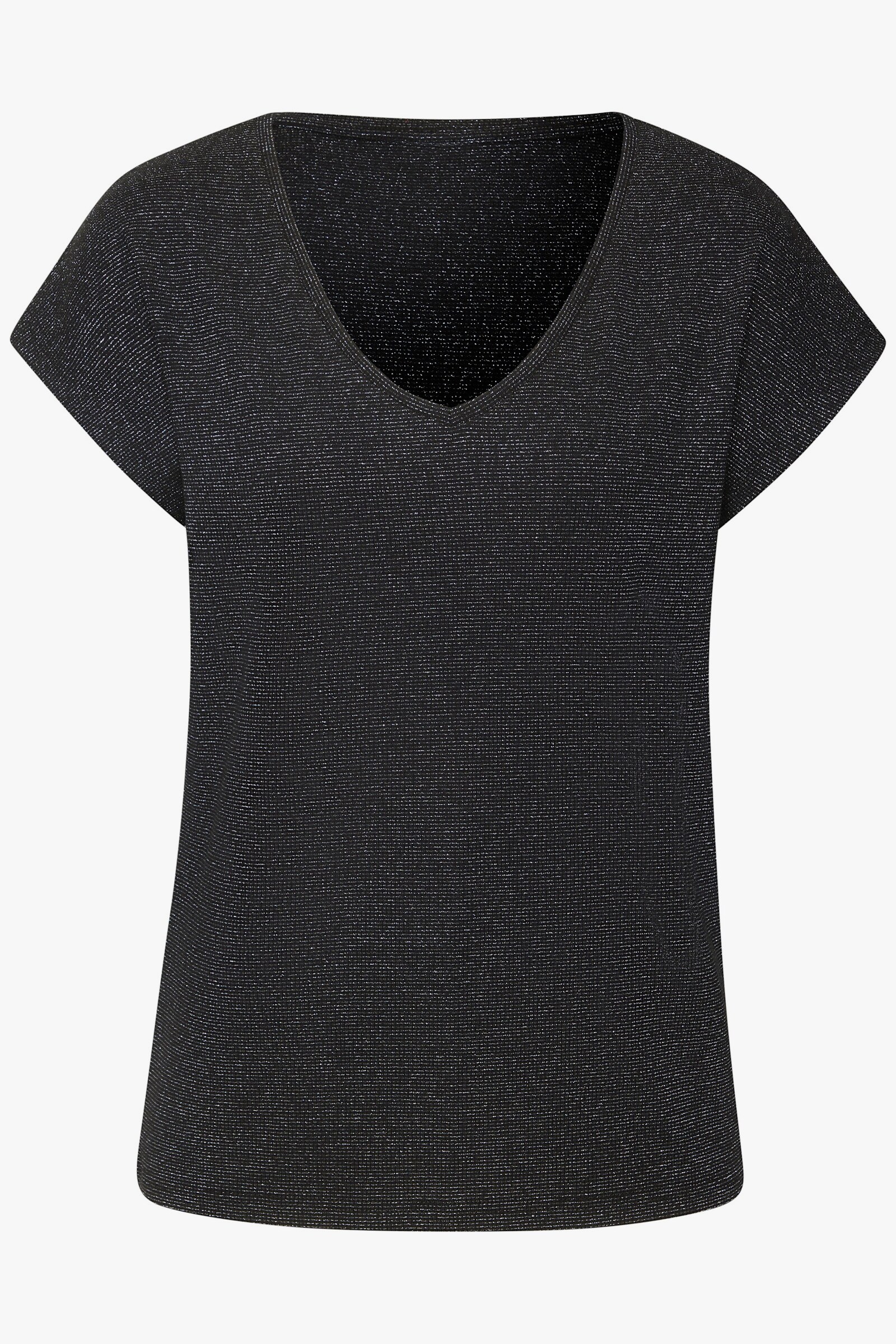 LASCANA Kurzarmshirt - schwarz