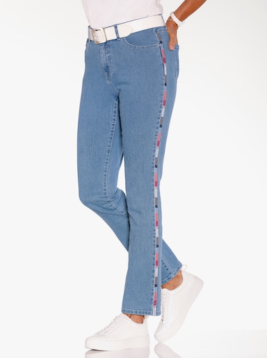 Stretch-Jeans - blue-bleached