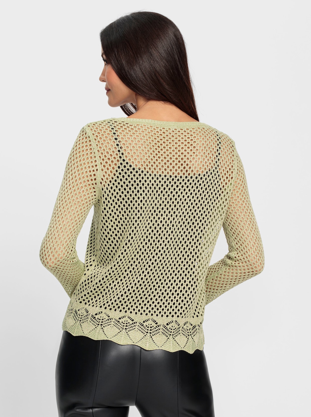 heine Pull ajouré - vert tilleul