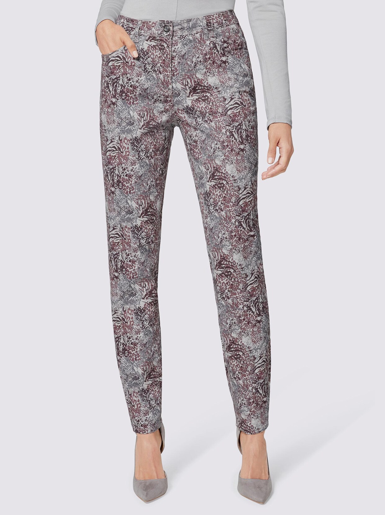 5-Pocket-Hose - beere-gemustert