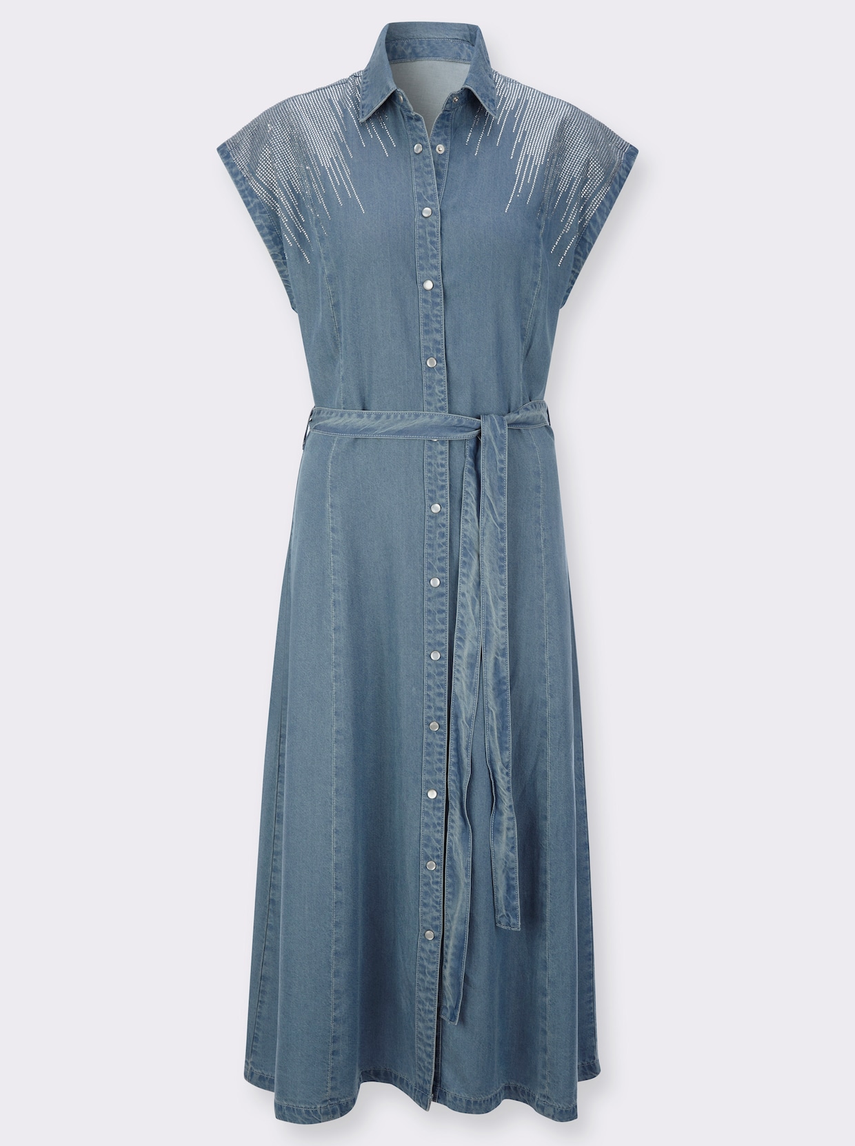 Jeanskleid - blue-bleached