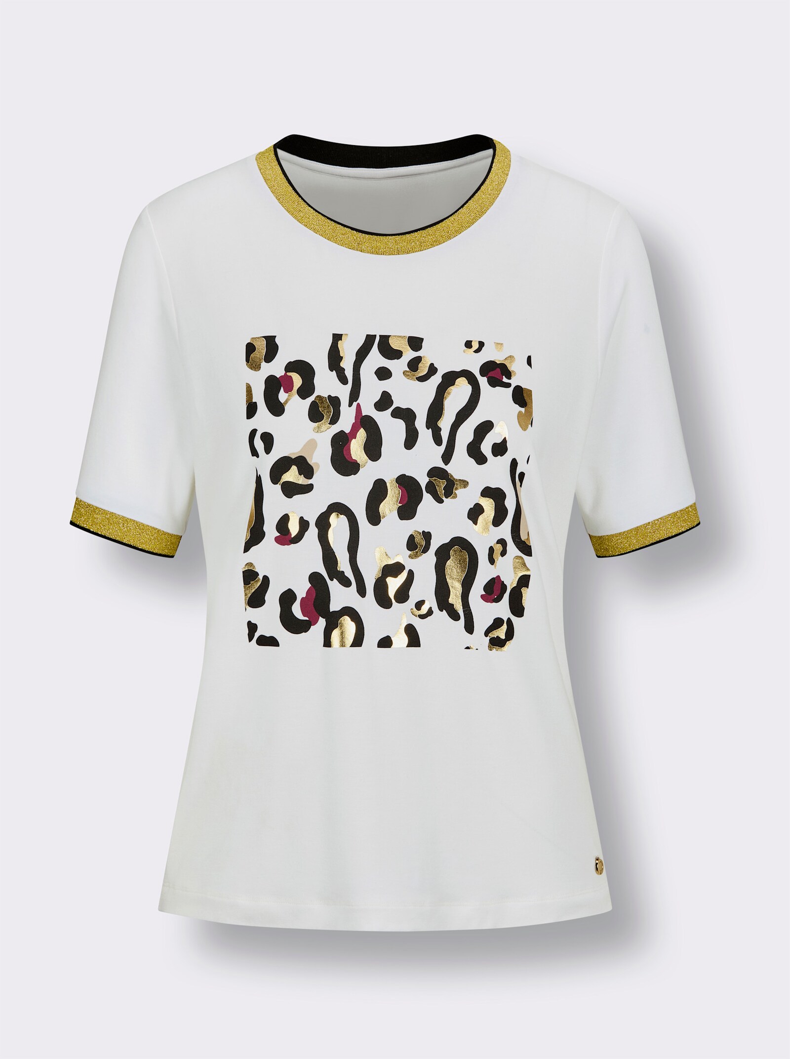 CREATION L PREMIUM Modal-Shirt - ecru-beige-bedruckt