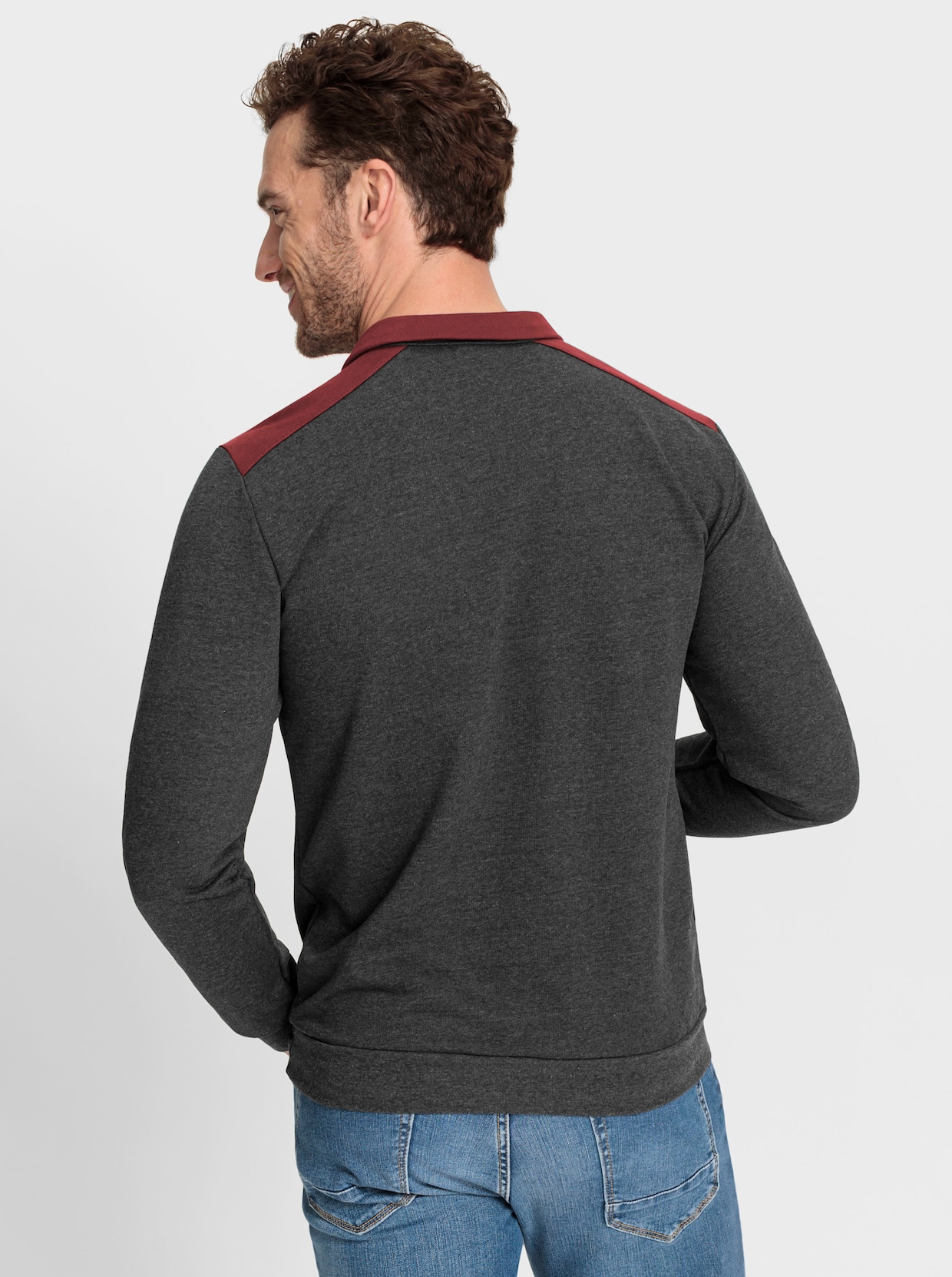 Marco Donati Sweatshirt - grafiet gemêleerd
