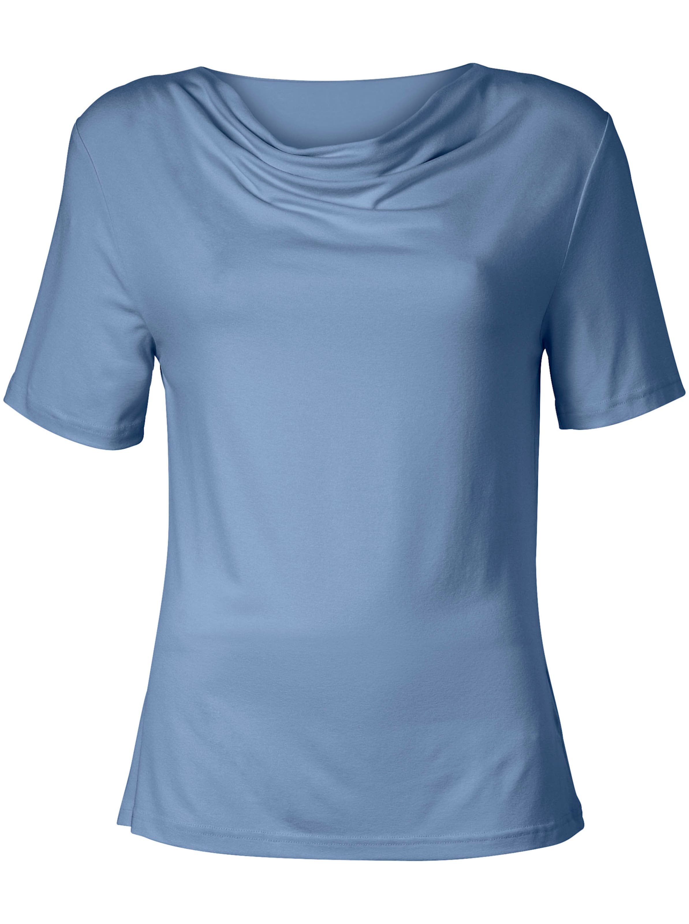 Sheego Damen Bleu Wasserfallshirt - Bild 2