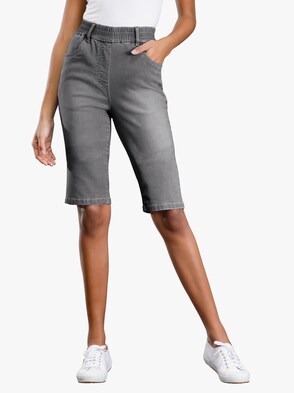 Jeans-Bermudas - grey-denim