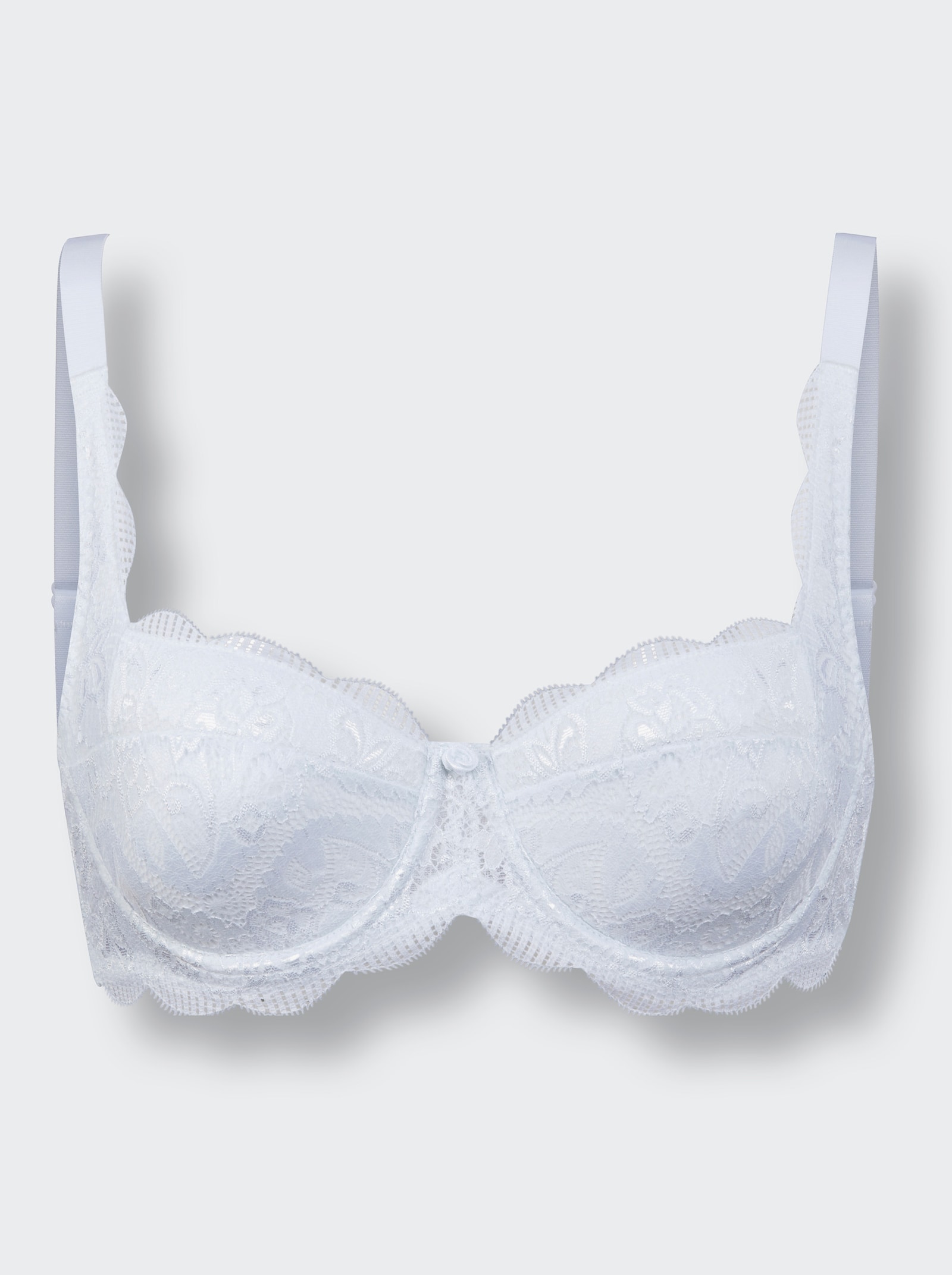 Susa Dirndl-BH mit Bügel und bestickter Bordüre - weiß