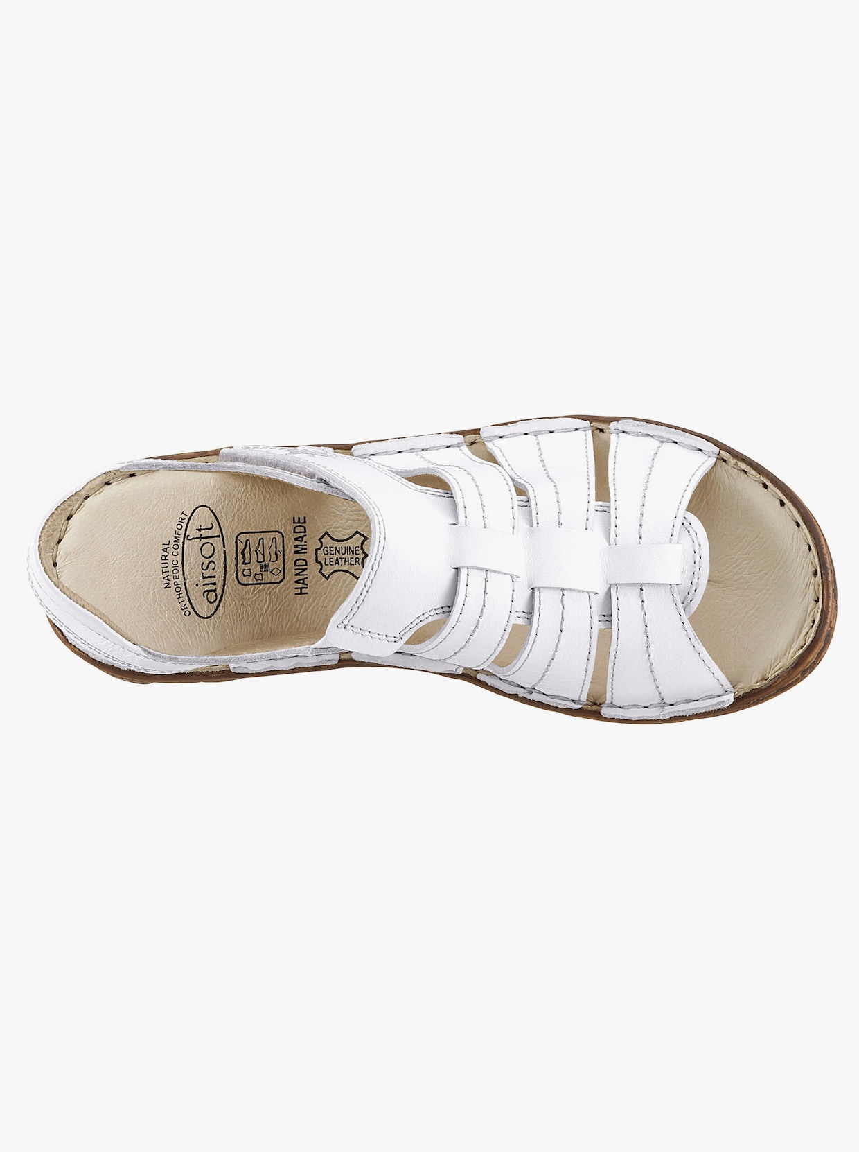 airsoft modern+ Sandále - biela
