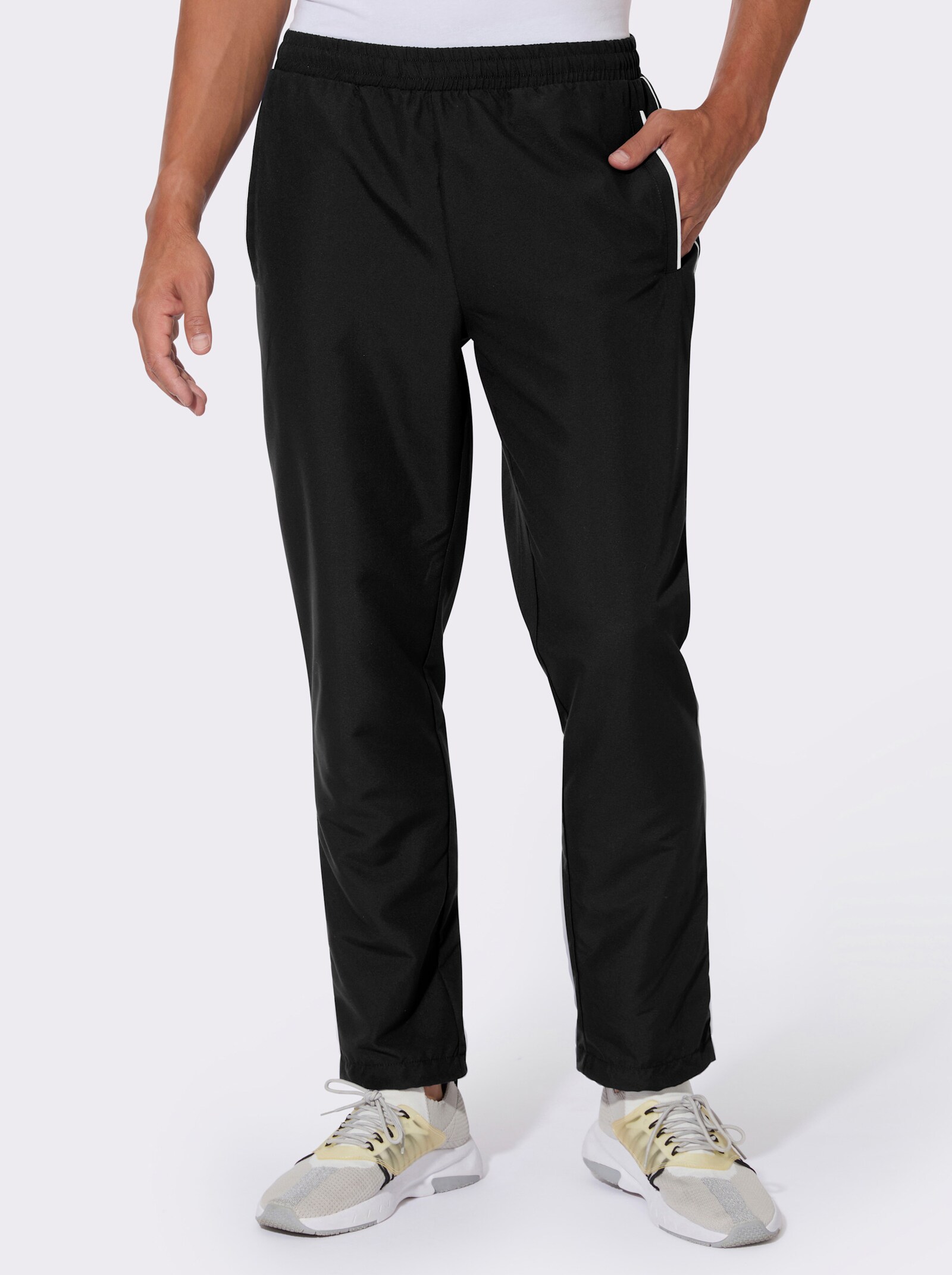 Freizeithose mit Dehnbund - schwarz