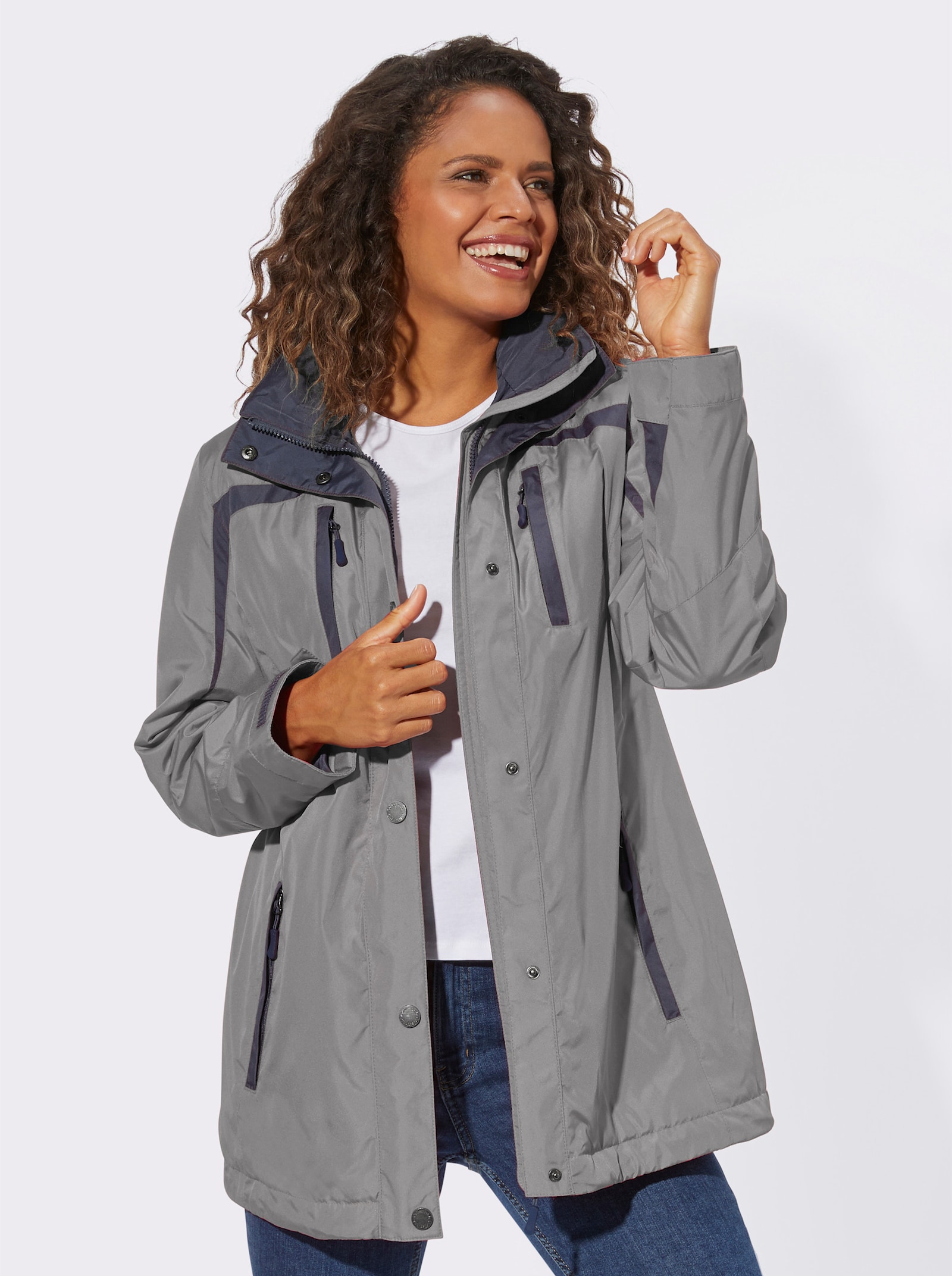 Functioneel jack wind- en waterafstotend - grijs